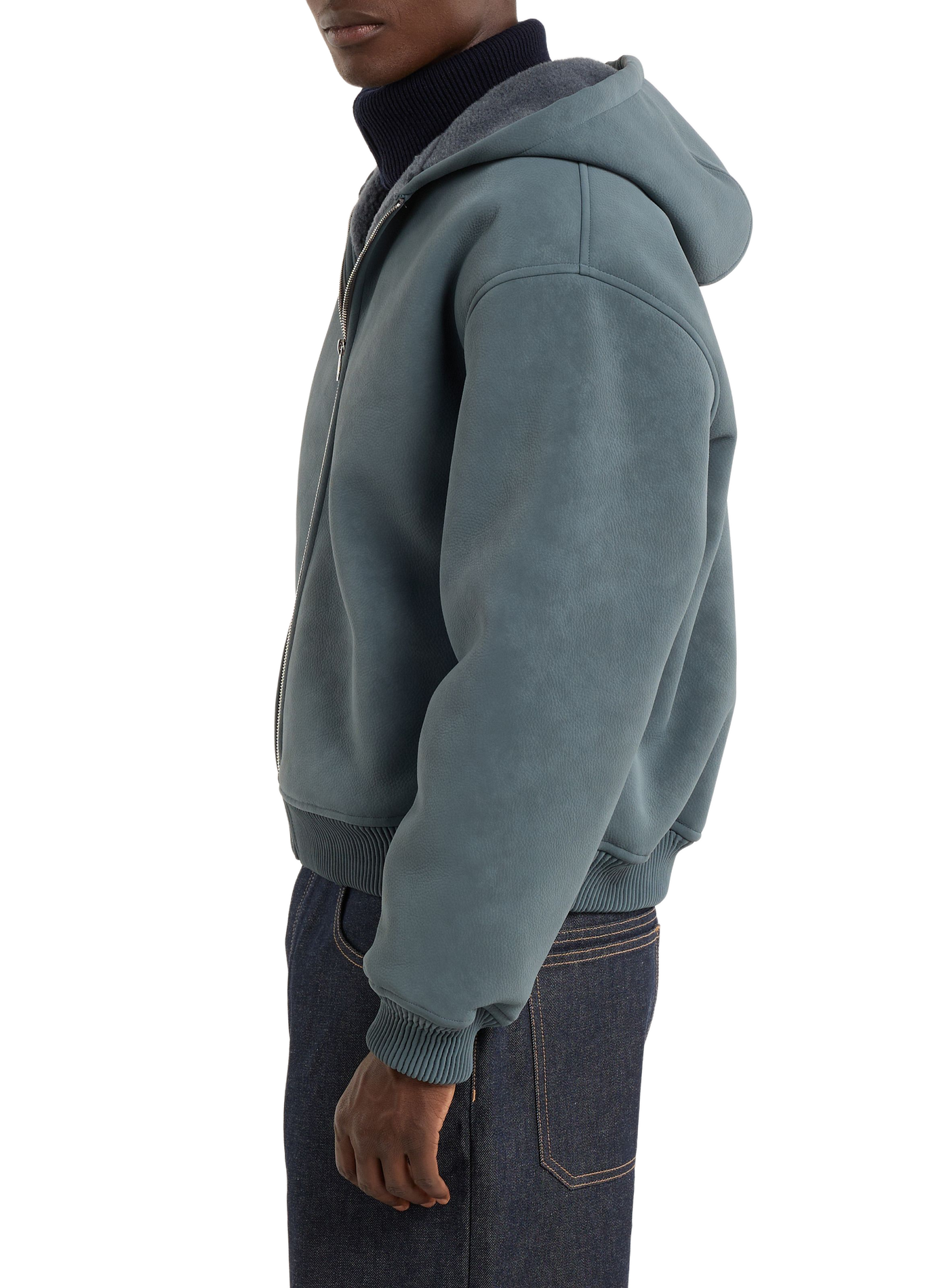 Blouson uni à capuche SAISON 1865 Bleu
