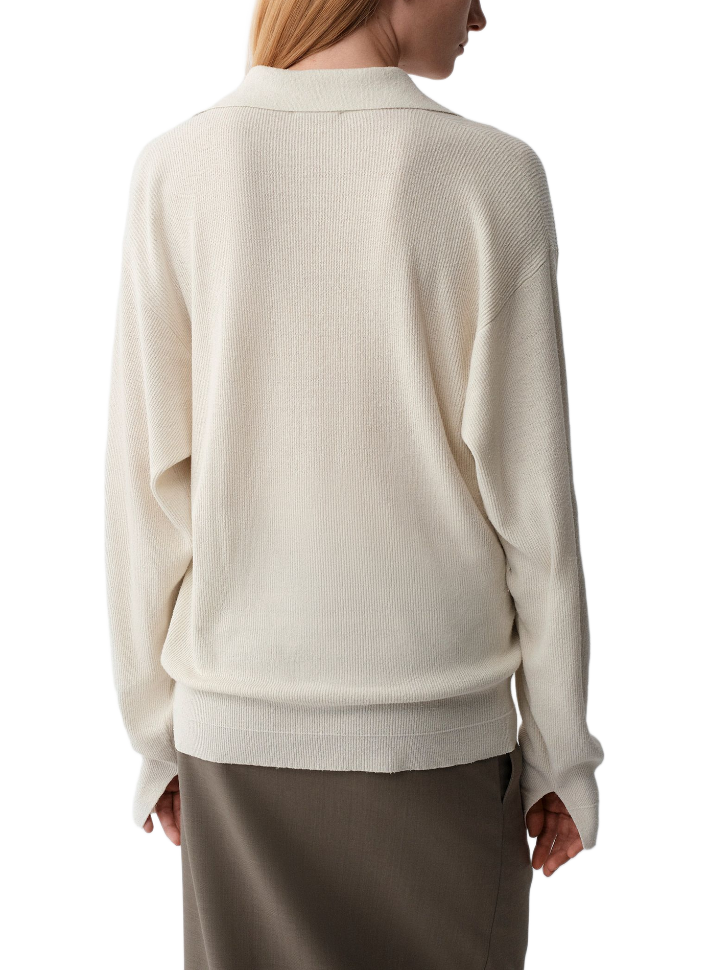 Fluid silk polo CALVIN KLEIN COLLECTION White