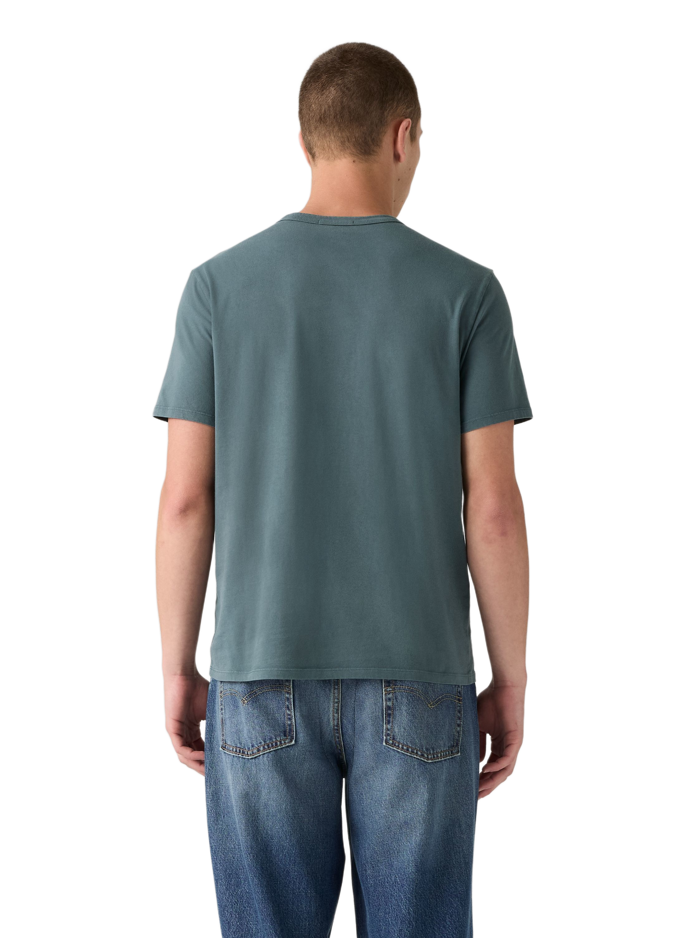 Straight round neck cotton T-shirt | Blue LEVI'S Men