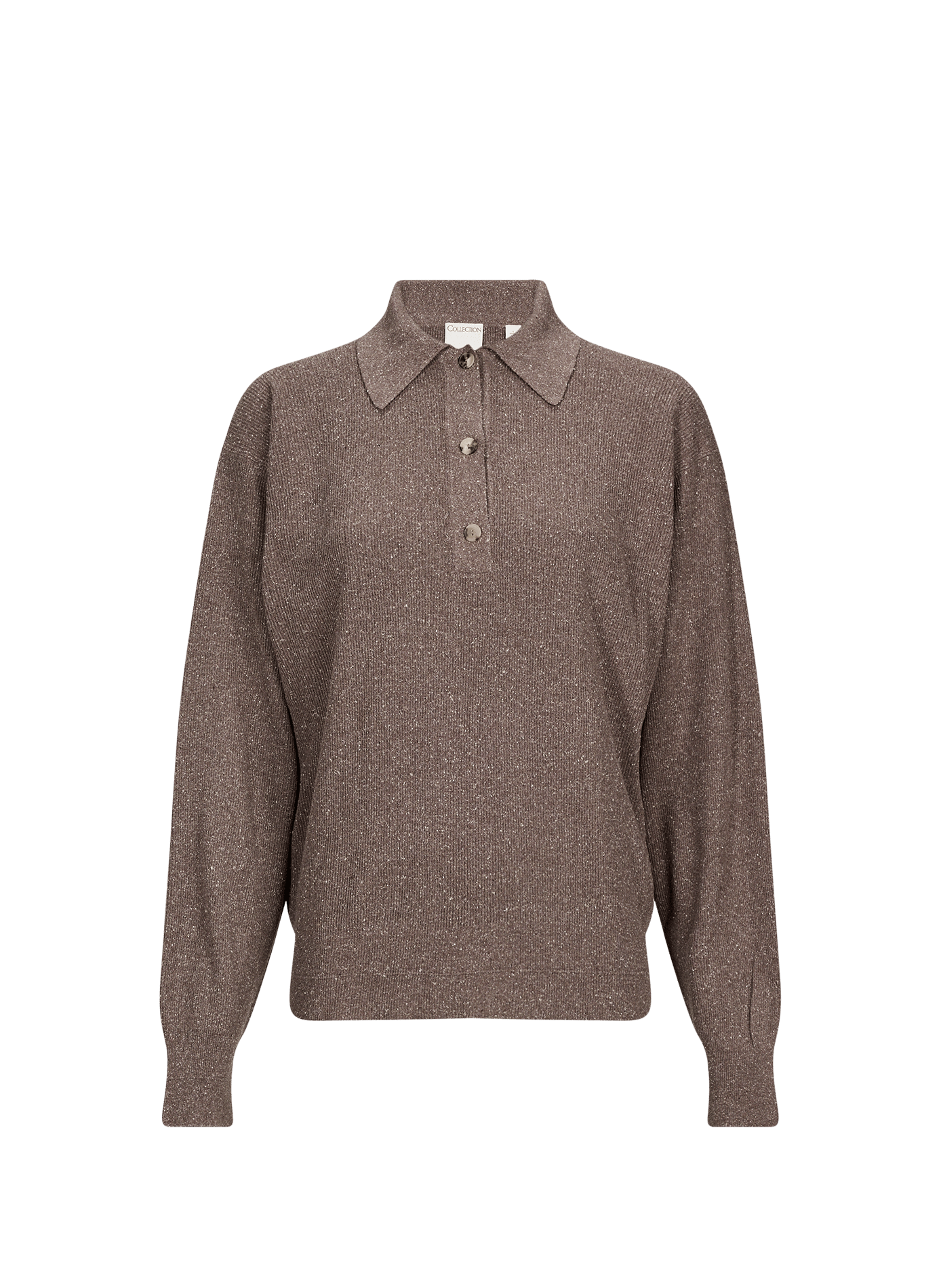 Fließendes Seidenpolo CALVIN KLEIN COLLECTION Grau