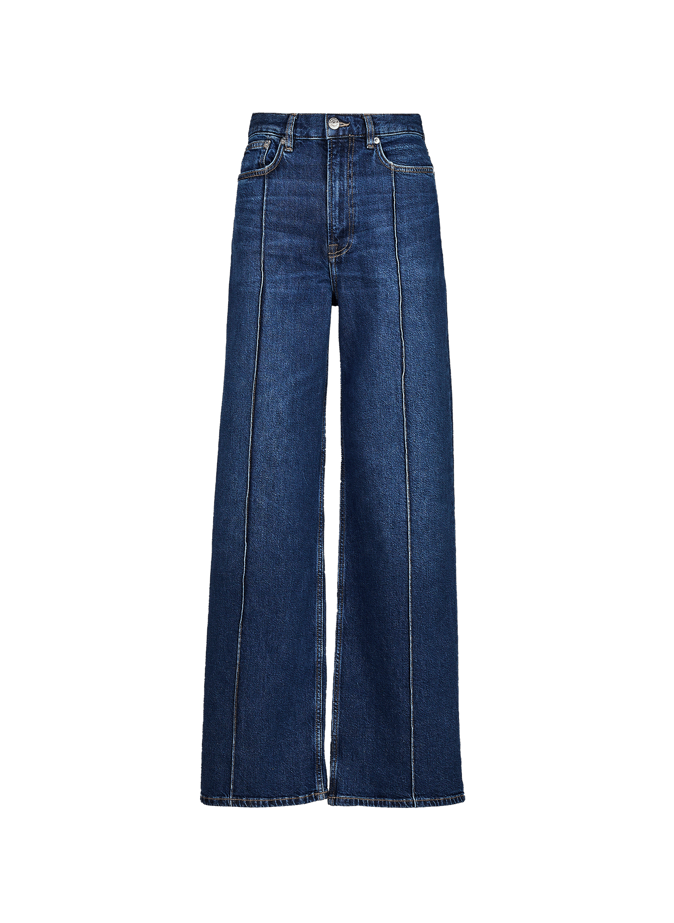 Hohe Taille weite Jeans SAMSOE SAMSOE Blau