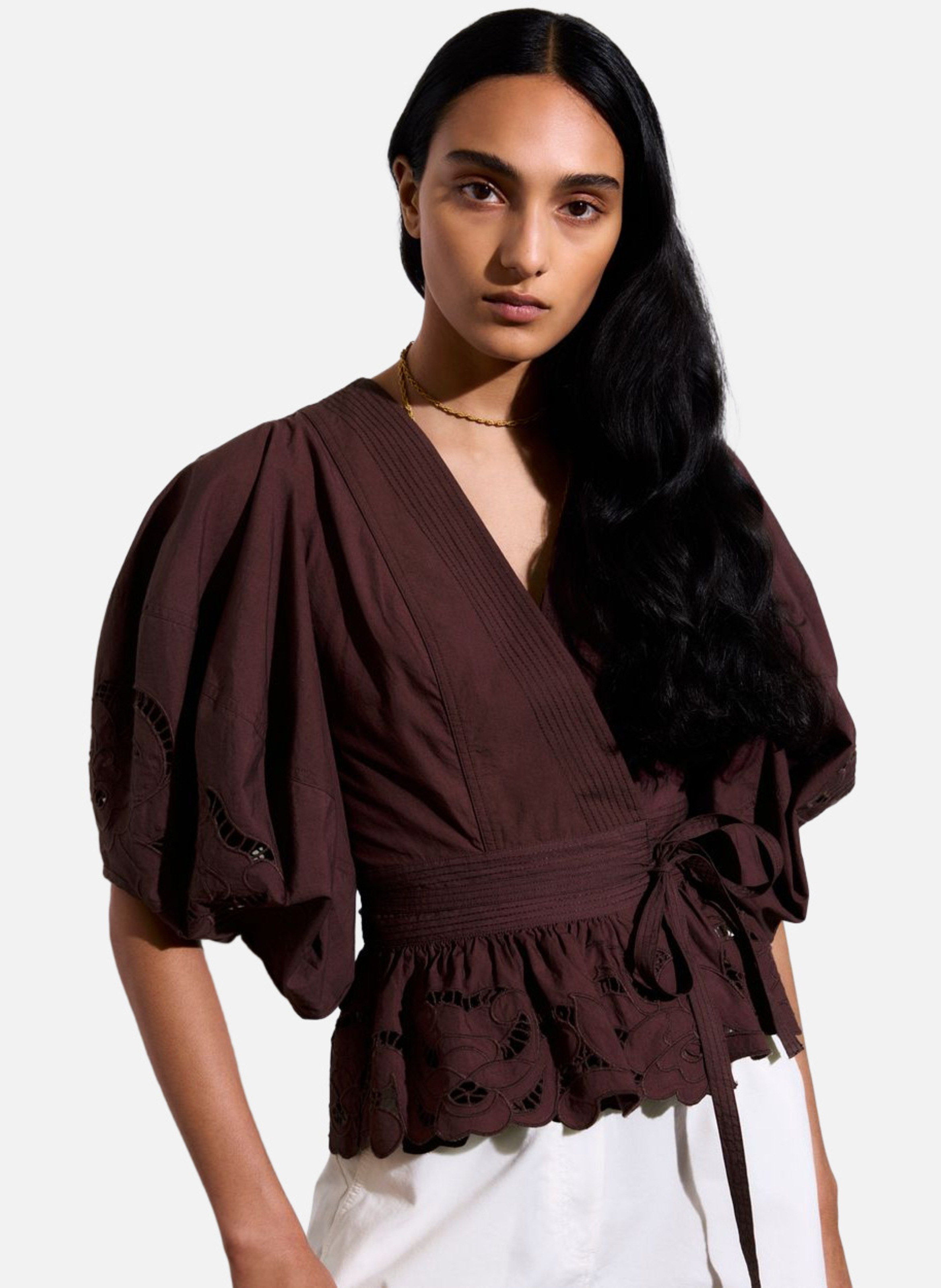 Blouse gunner VANESSA BRUNO Marron