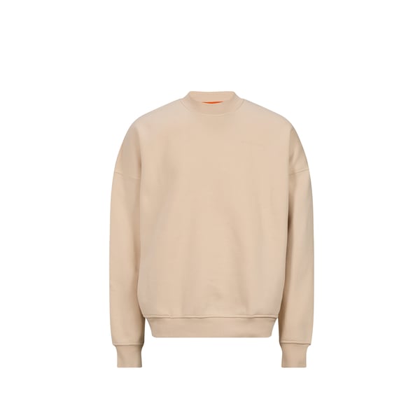 Pull oversize col rond en coton mélangé Pull oversize col rond en coton mélangé