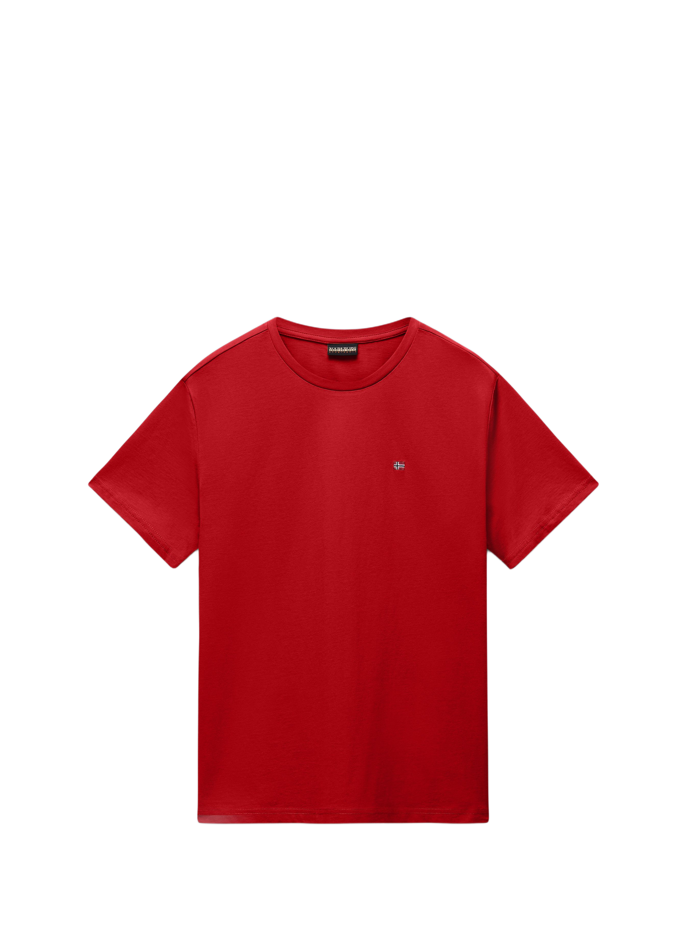 Round-neck cotton T-shirt NAPAPIJRI Red