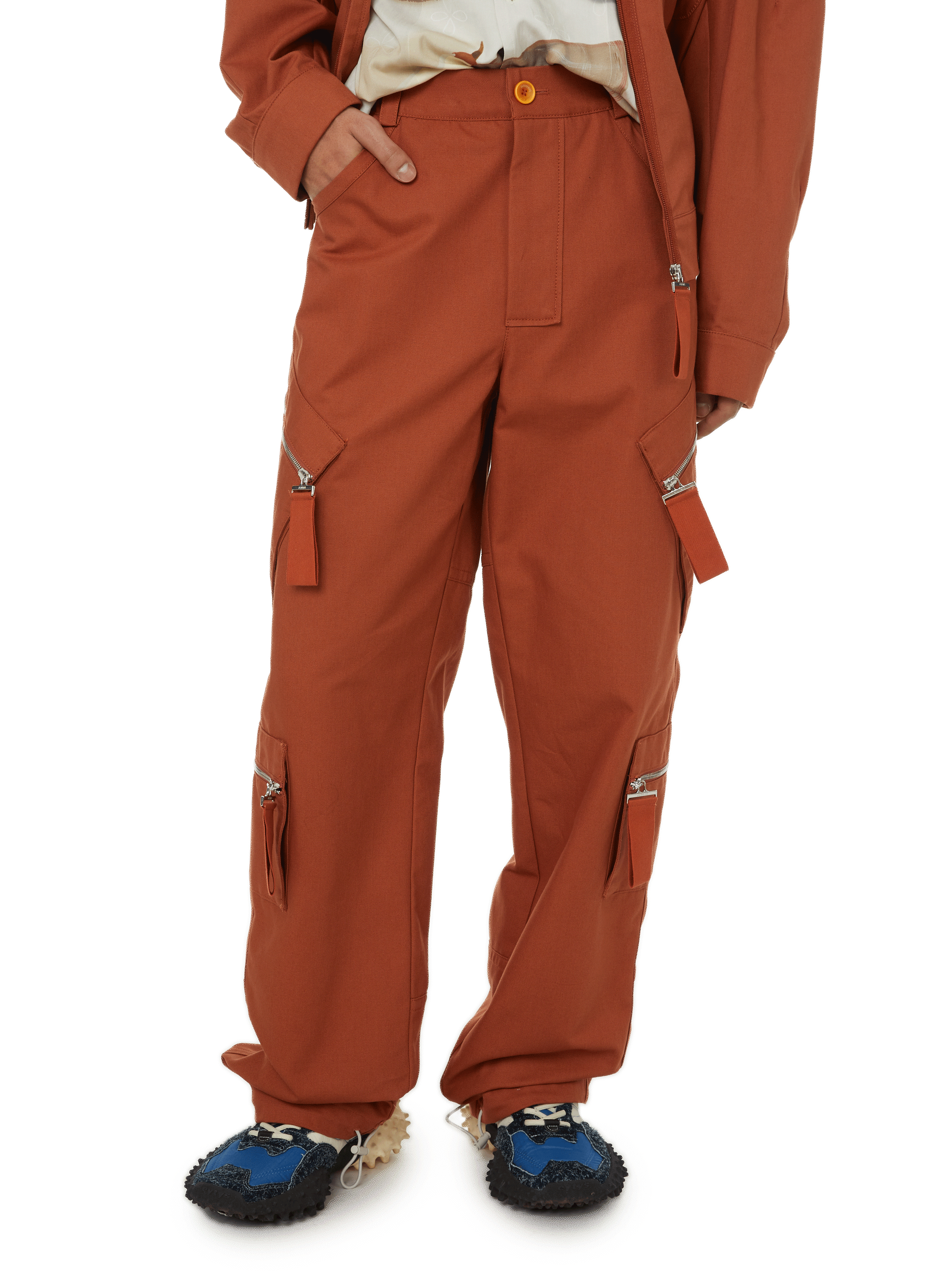 Ladies Hi Vis Orange Poly Cotton Rail Cargo Trousers (HV8113) - Spartan  Safety