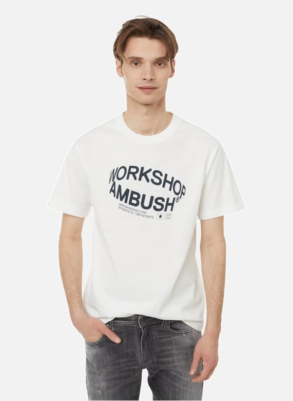 T-shirt imprimé en coton Blanc by AMBUSH AMBUSH T-shirt imprimé en coton Blanc