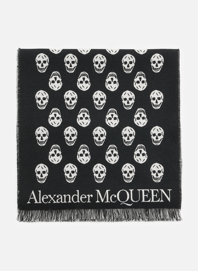 ALEXANDER MCQUEEN reversible print scarf