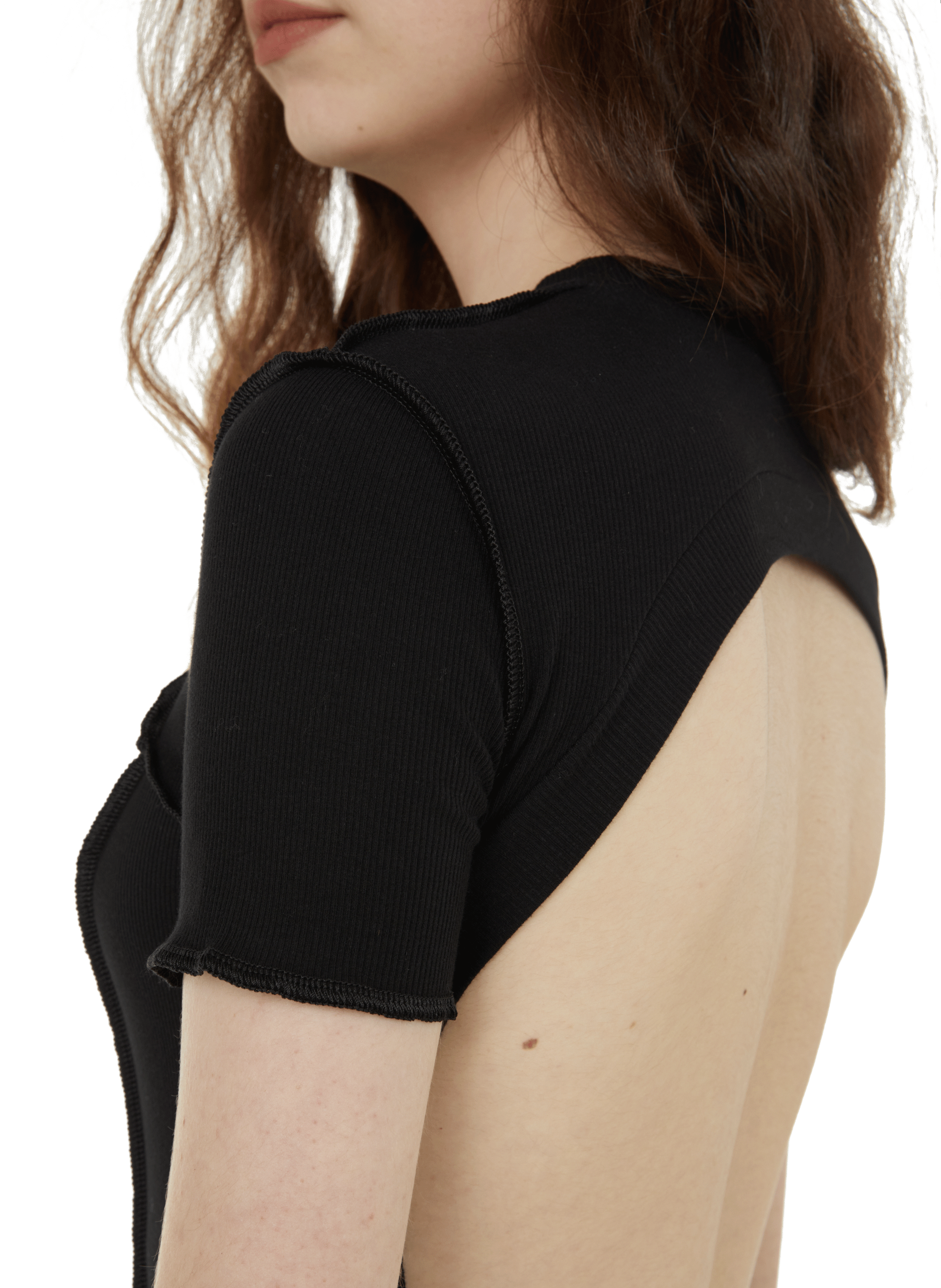 Robe longue en coton  Noir