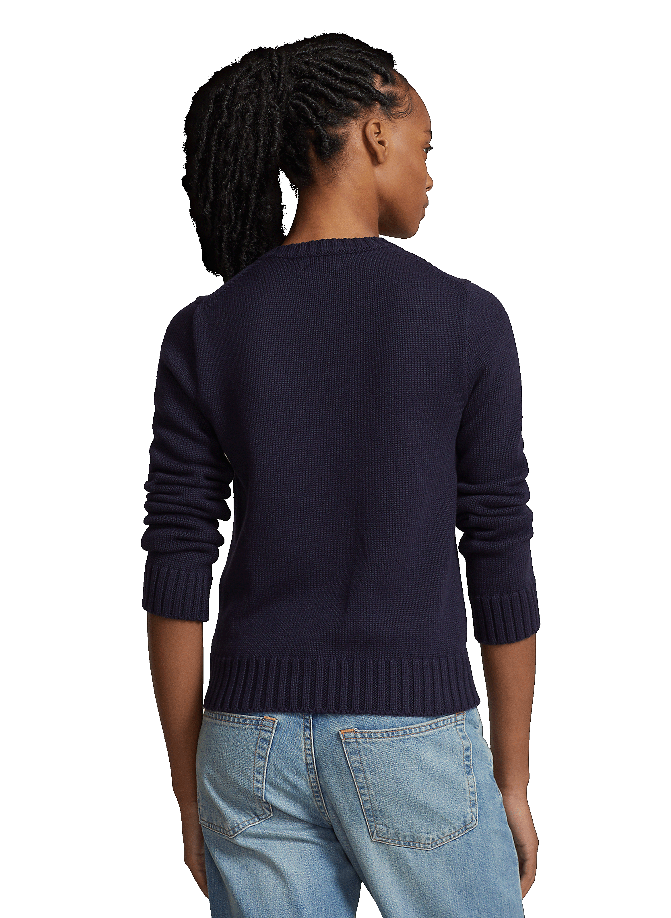 Pull en coton POLO RALPH LAUREN Bleu