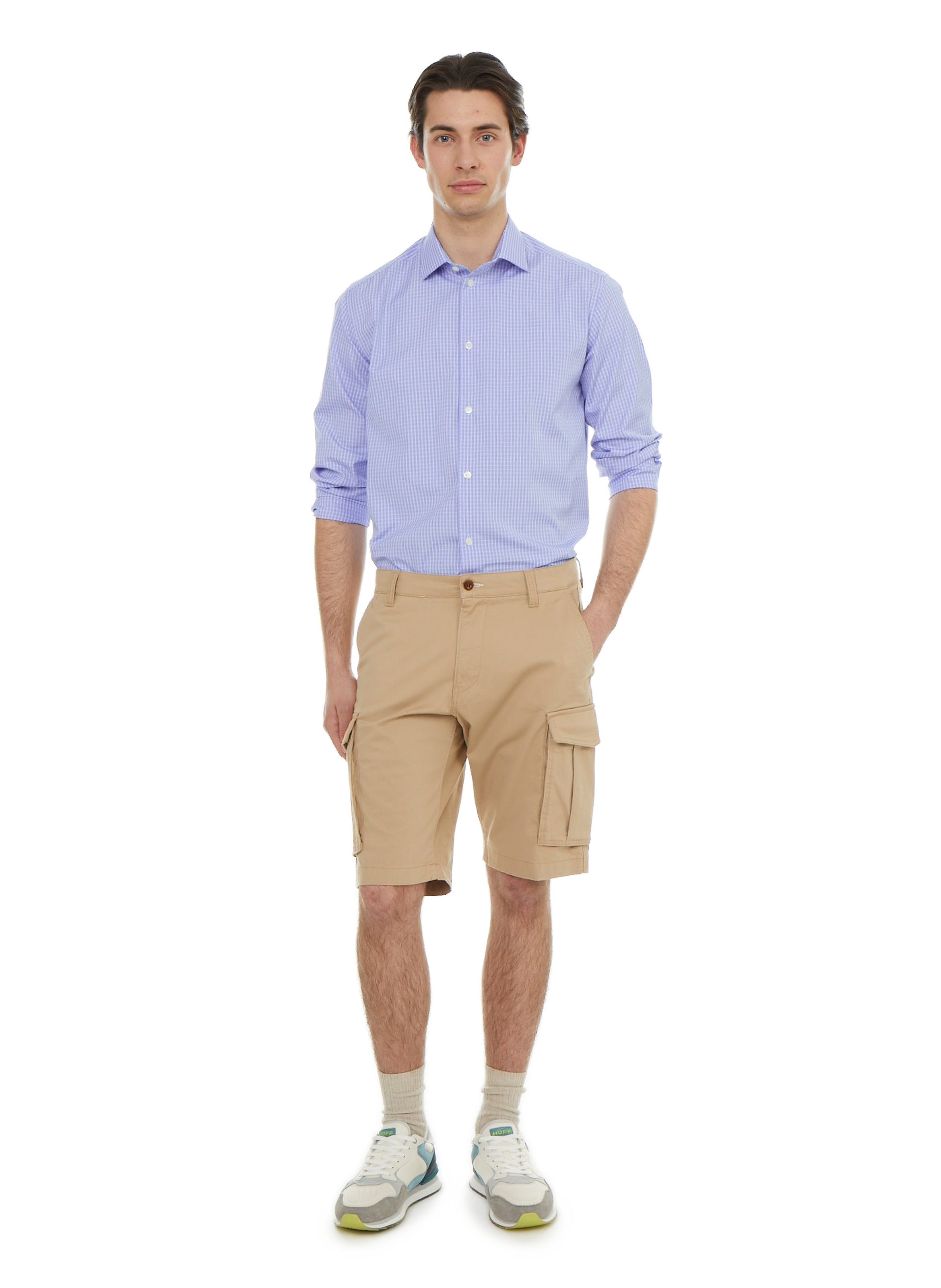 Chemise en coton  Bleu