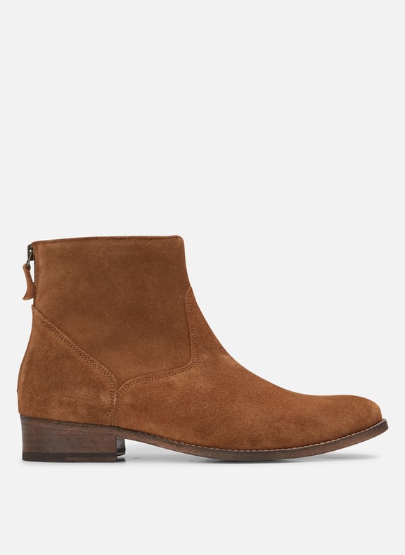 Boots plates en cuir Marron by ANTHOLOGY ANTHOLOGY Boots plates en cuir Marron