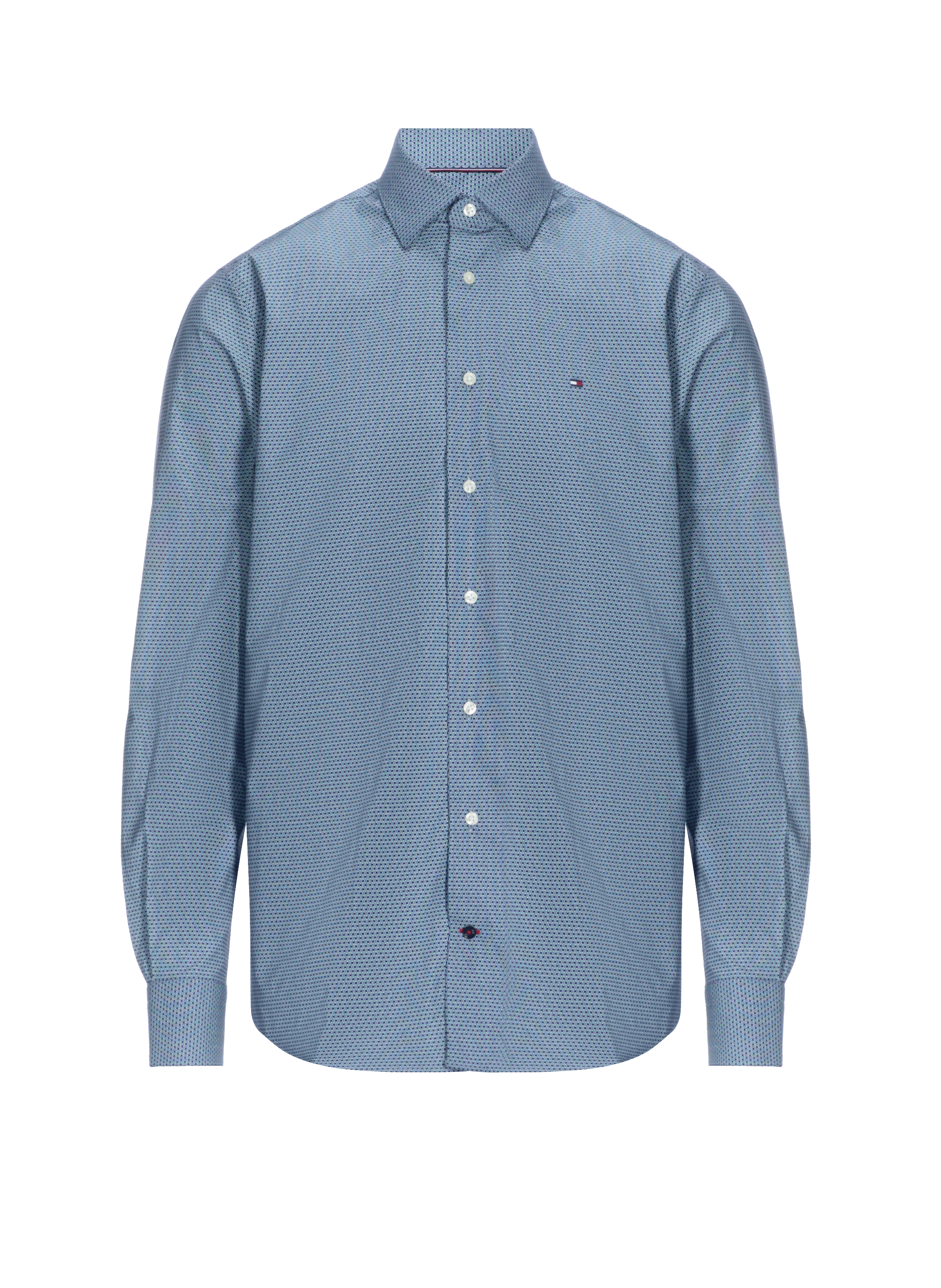  Printed cotton shirt TOMMY HILFIGER Blue