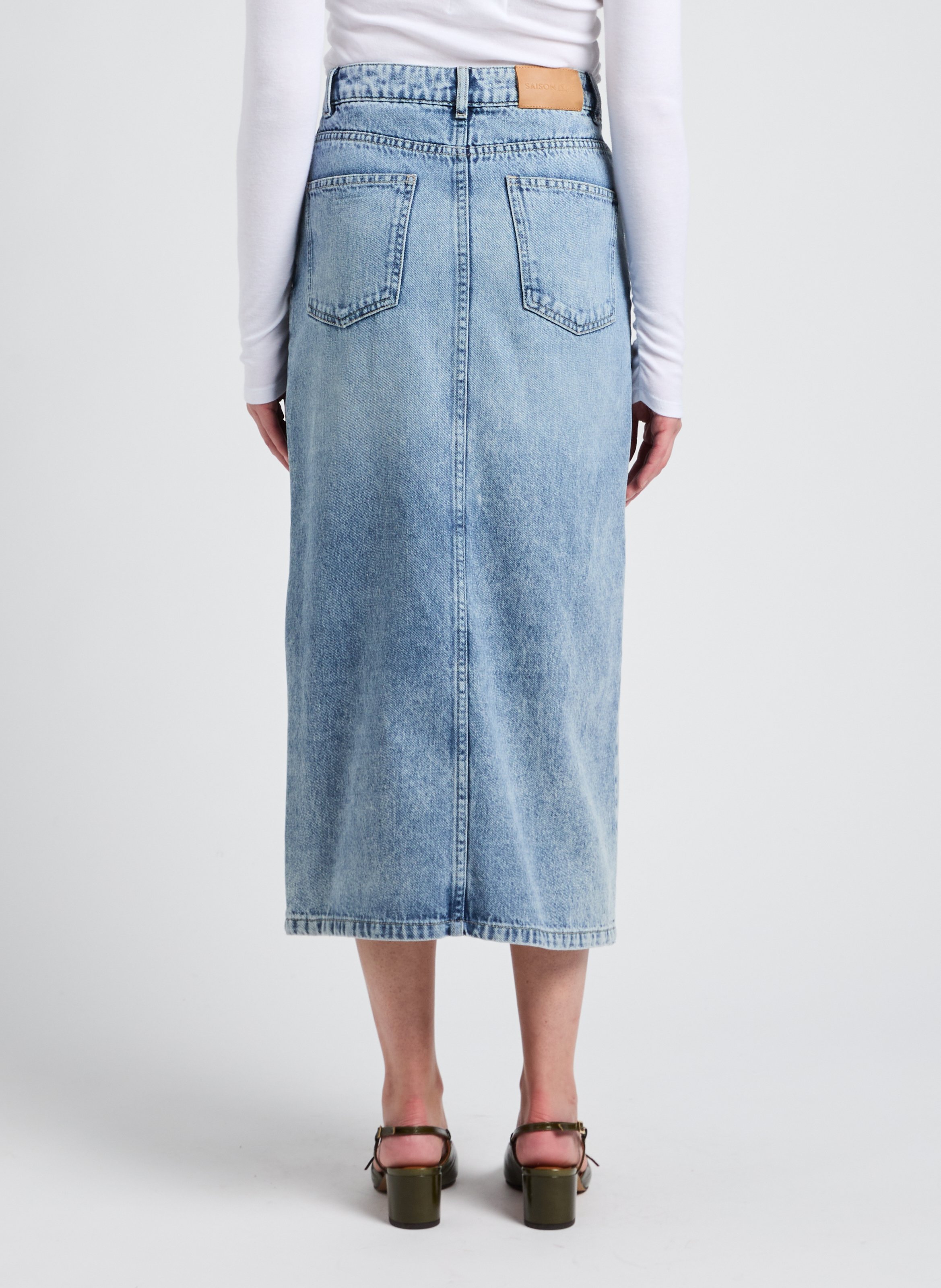VIMA long denim skirt SAISON 1865 Blue