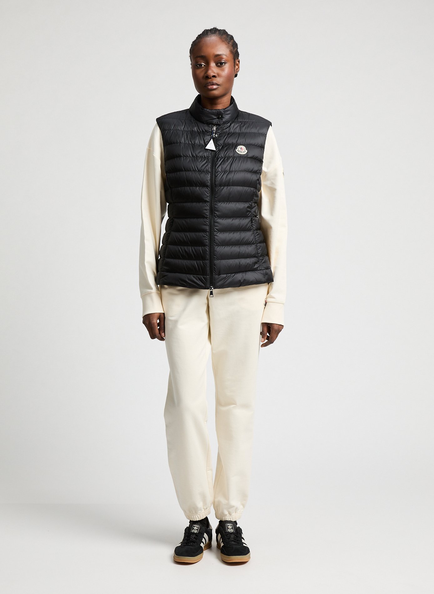 Quilted gilet MONCLER Black