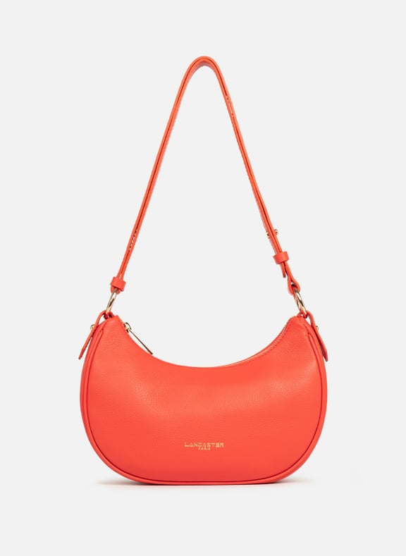 Petit sac besace - milano aria Orange by LANCASTER LANCASTER Petit sac besace - milano aria Orange