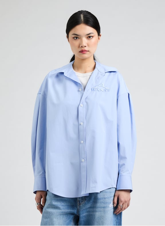 Chemise large en coton Bleu by ALEXANDER WANG ALEXANDER WANG Chemise large en coton Bleu