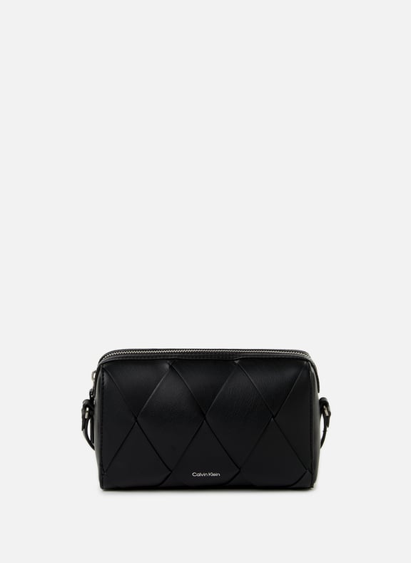 Woven shoulder bag Black by CALVIN KLEIN CALVIN KLEIN Woven shoulder bag Black