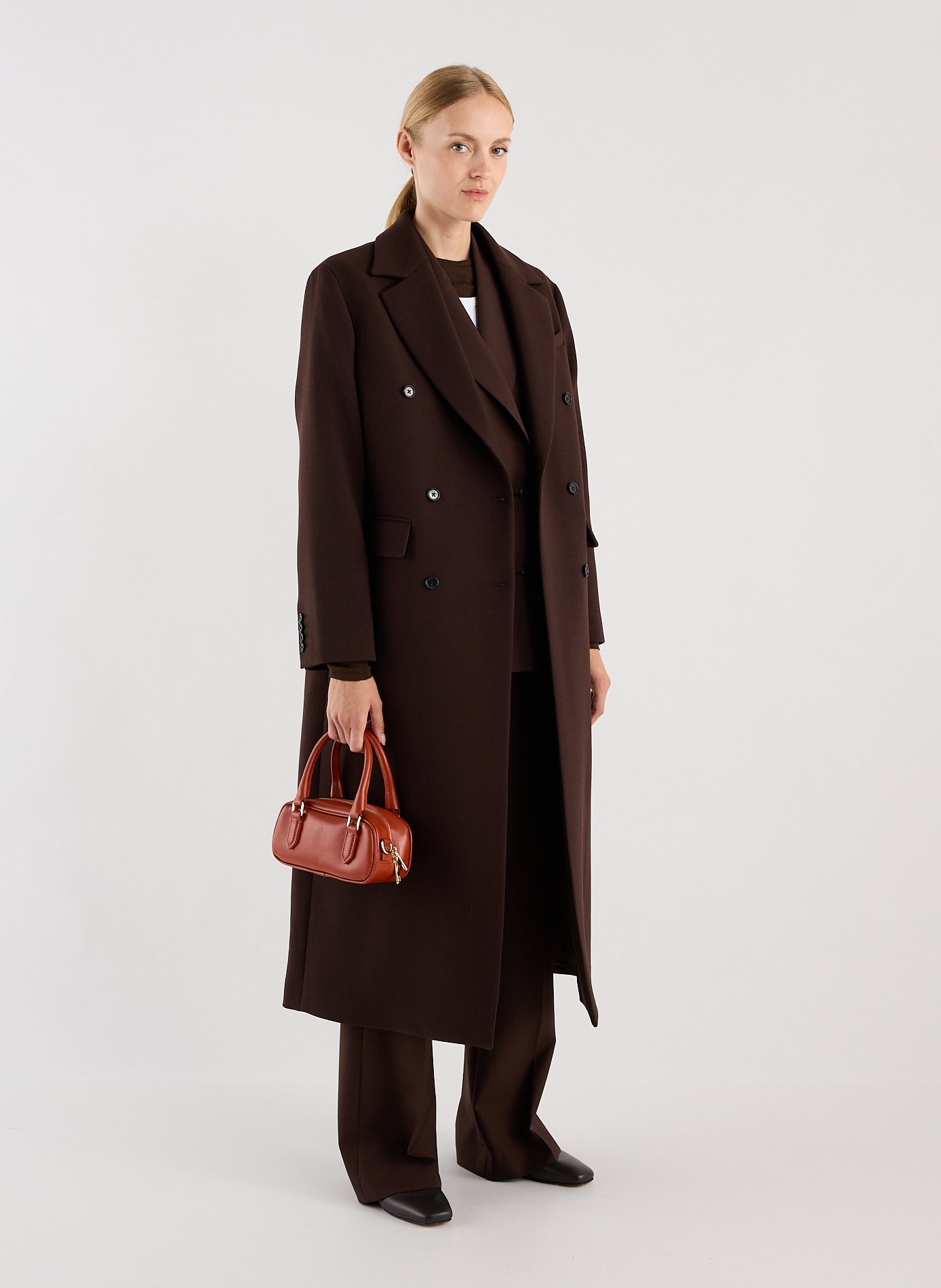 Straight and oversized coat Utah SAISON 1865 Brown