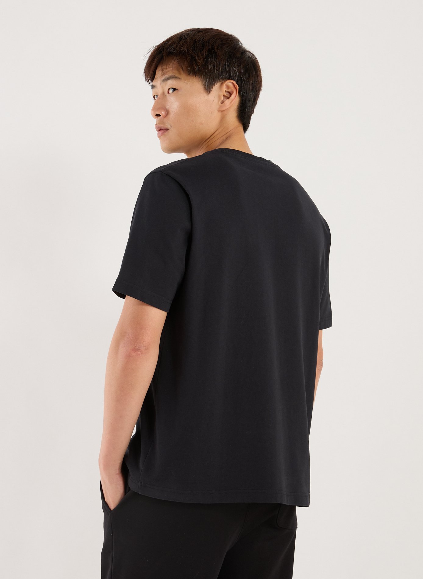 Cotton T-shirt Grey Fox Comfort MAISON KITSUNÉ Black