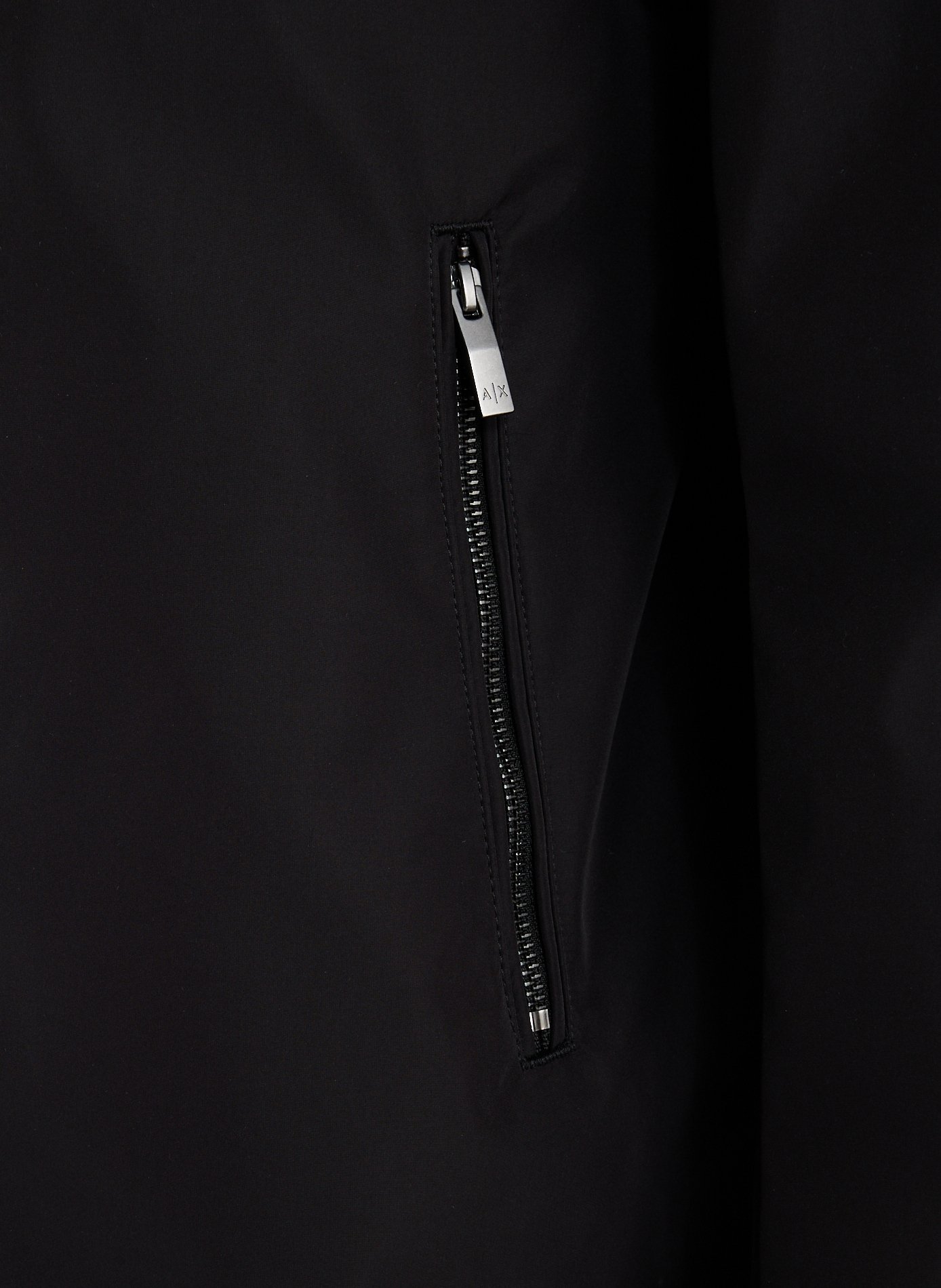 Mid-length straight trench coat ARMANI EXCHANGE Black