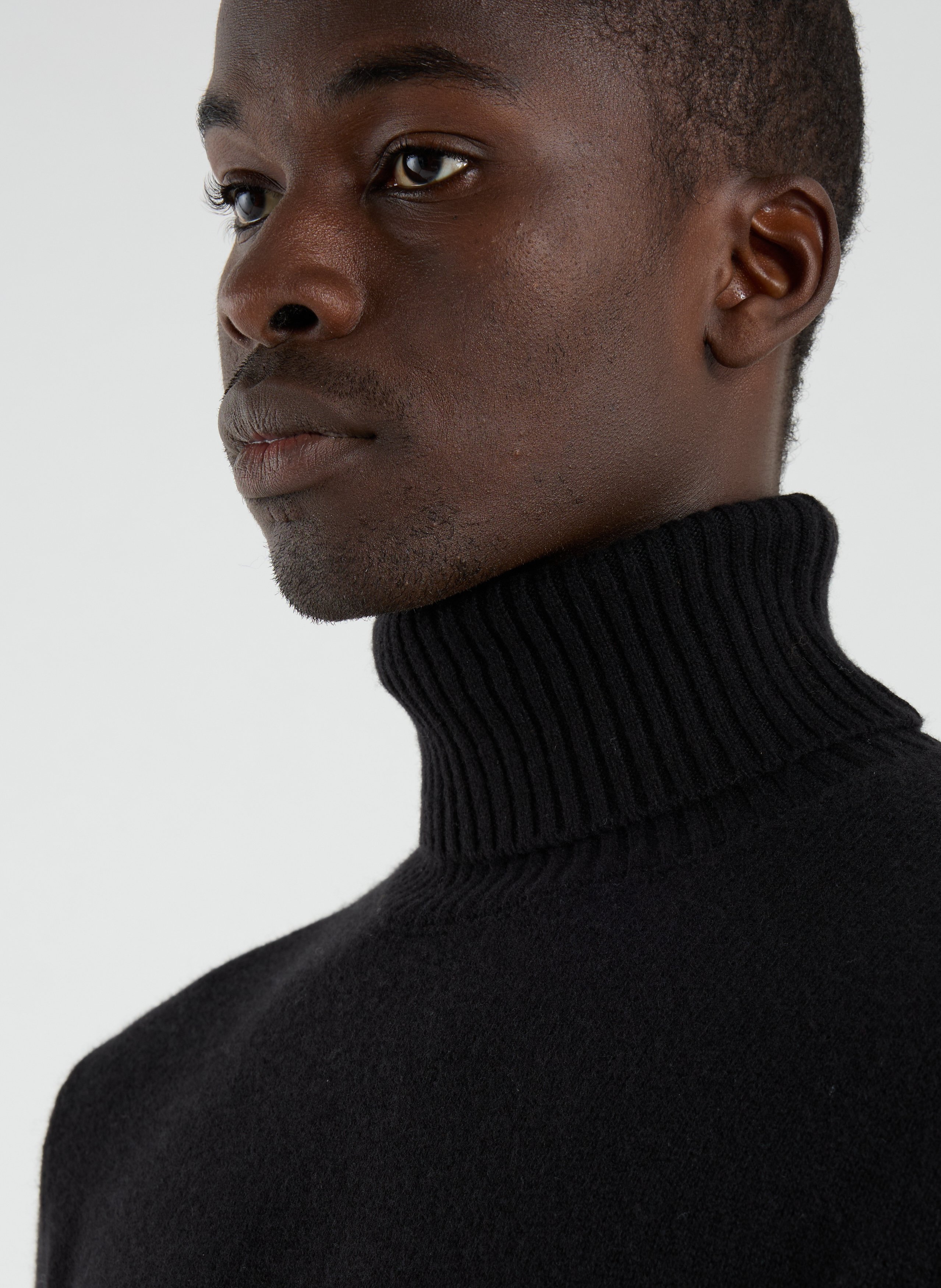 Roll-neck wool Jumper  ECOALF Black