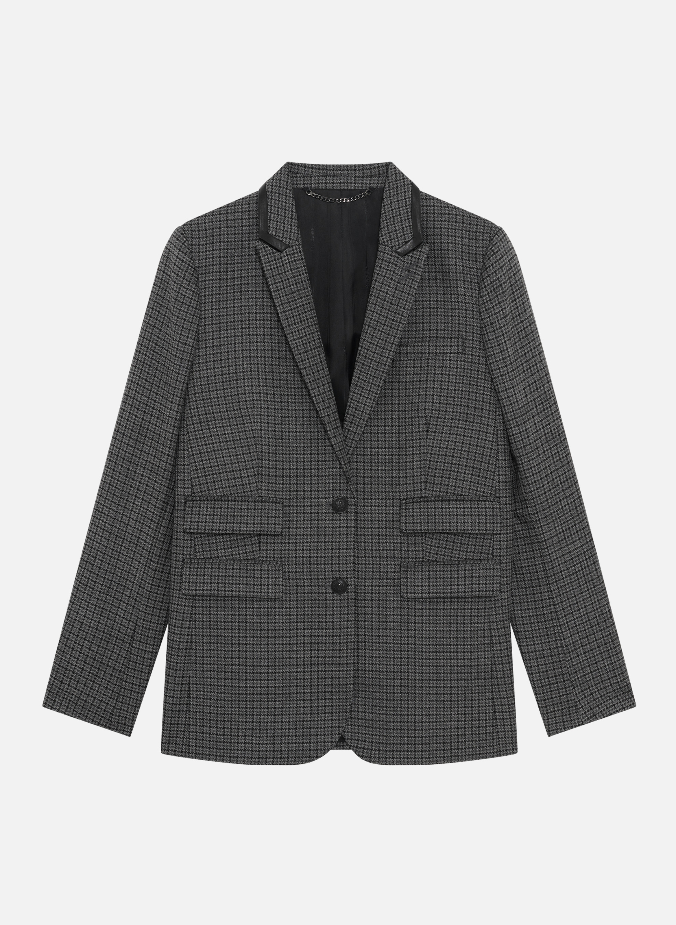 Veste tailleur en pied de puce THE KOOPLES Noir