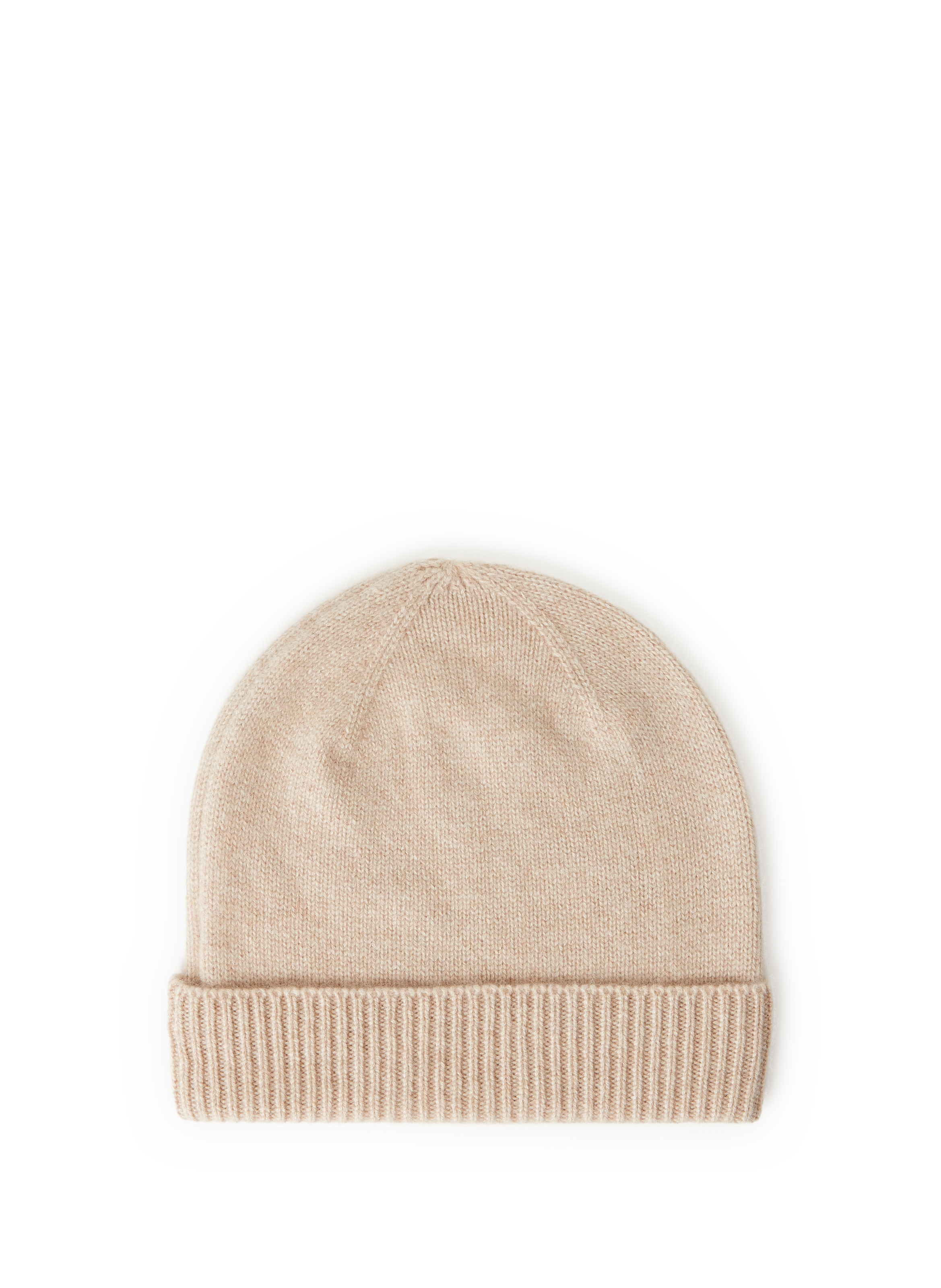 AU PRINTEMPS PARIS Bonnet côtelé en cachemire Beige