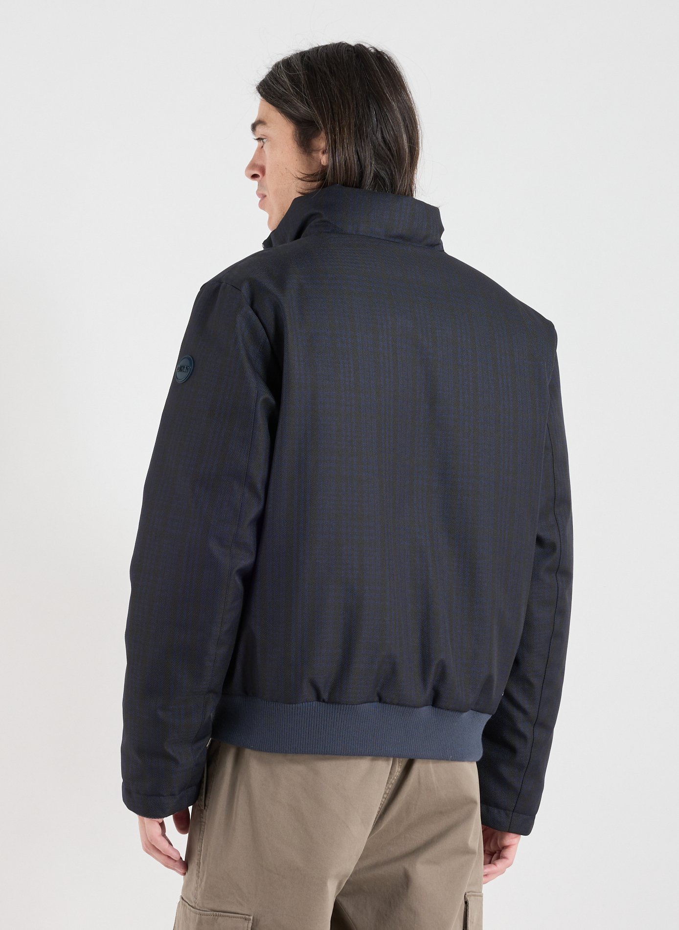 Checked padded jacket COLMAR Blue