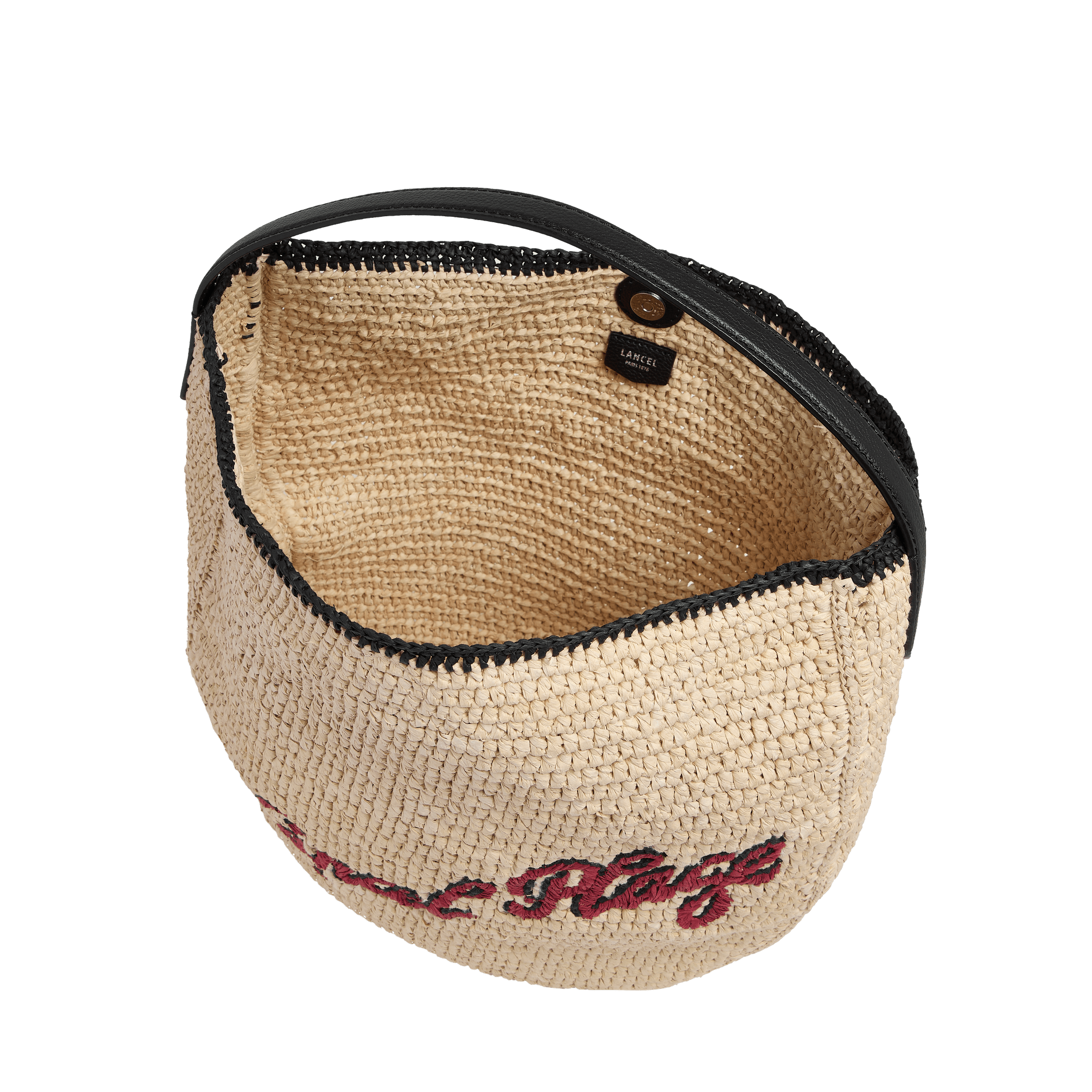 Sac hobo m summer mania de lancel en polycarbonate et cuir LANCEL Noir