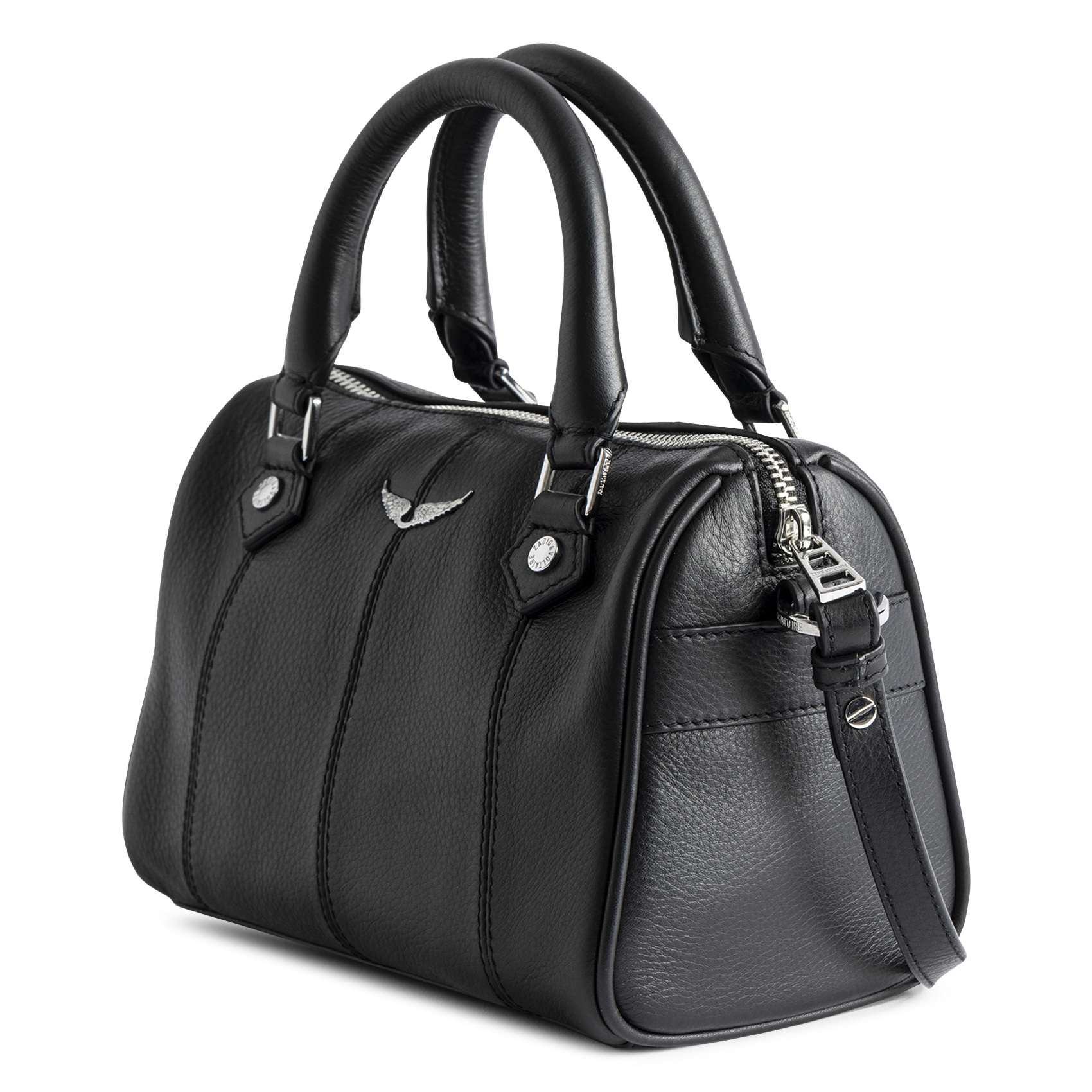 Sac bandoulière en cuir xs sunny ZADIG&VOLTAIRE Noir