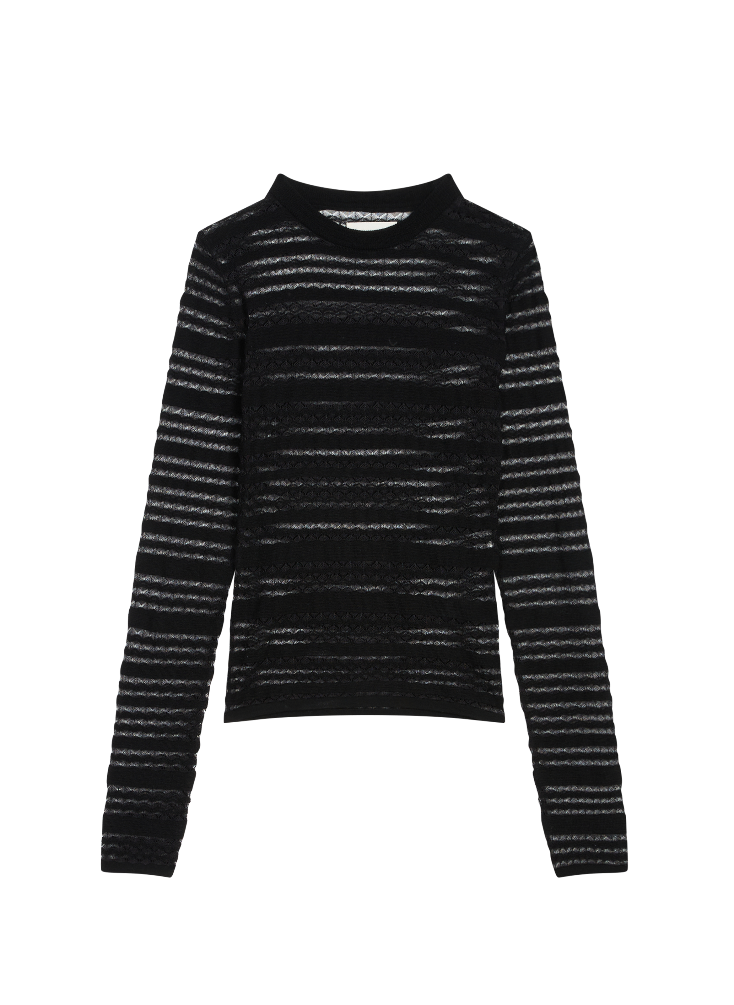 Top ajouré en maille Aya SAISON 1865 Noir