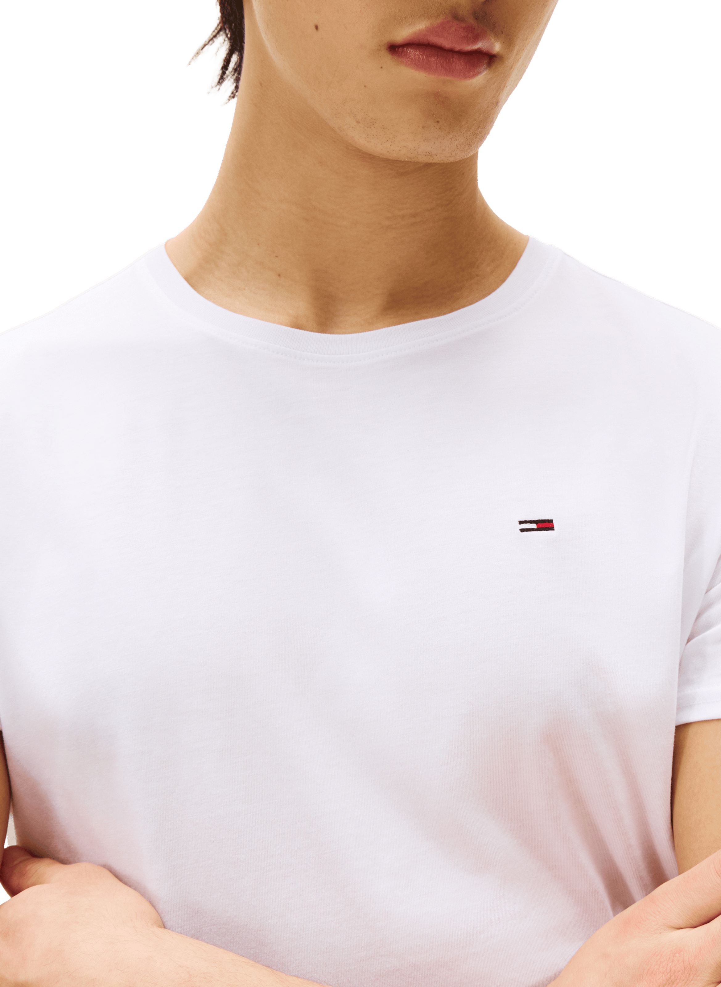 Straight-fit organic cotton T-shirt TOMMY HILFIGER White