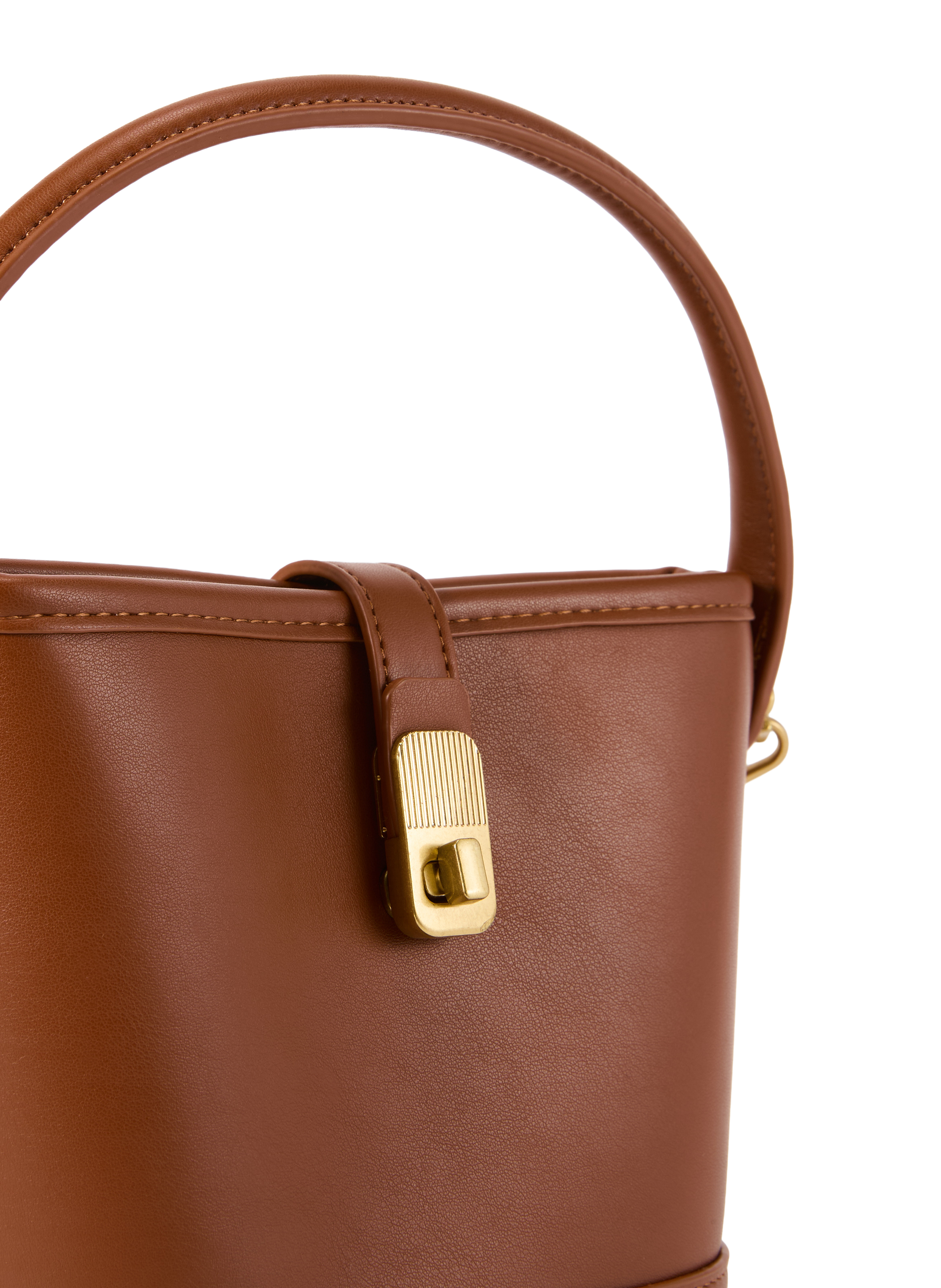 Small bucket shoulder bag AU PRINTEMPS PARIS Brown