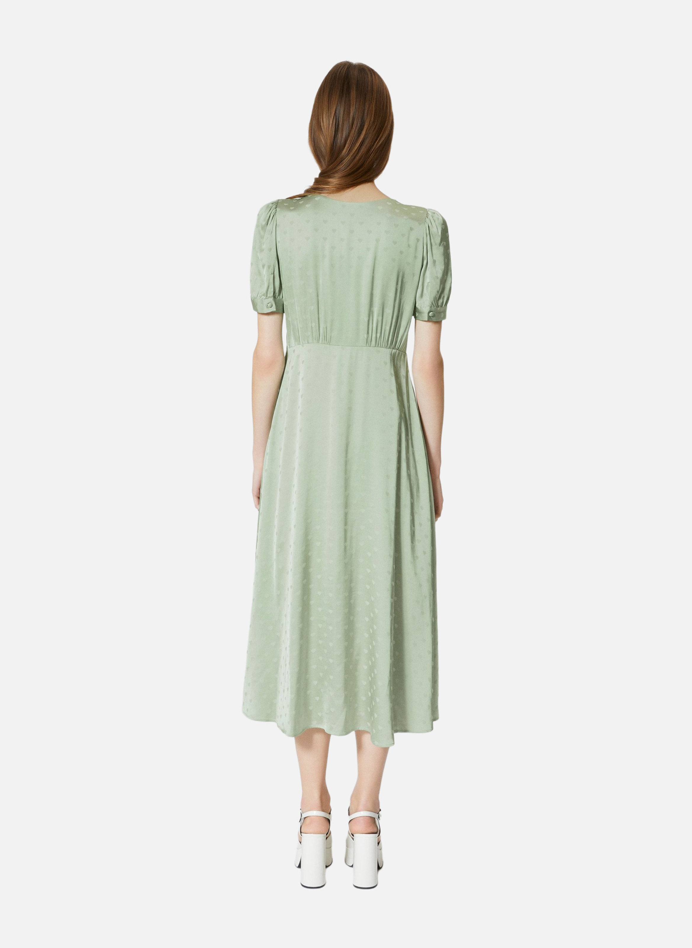 Robe longue jacquard cœur THE KOOPLES Vert