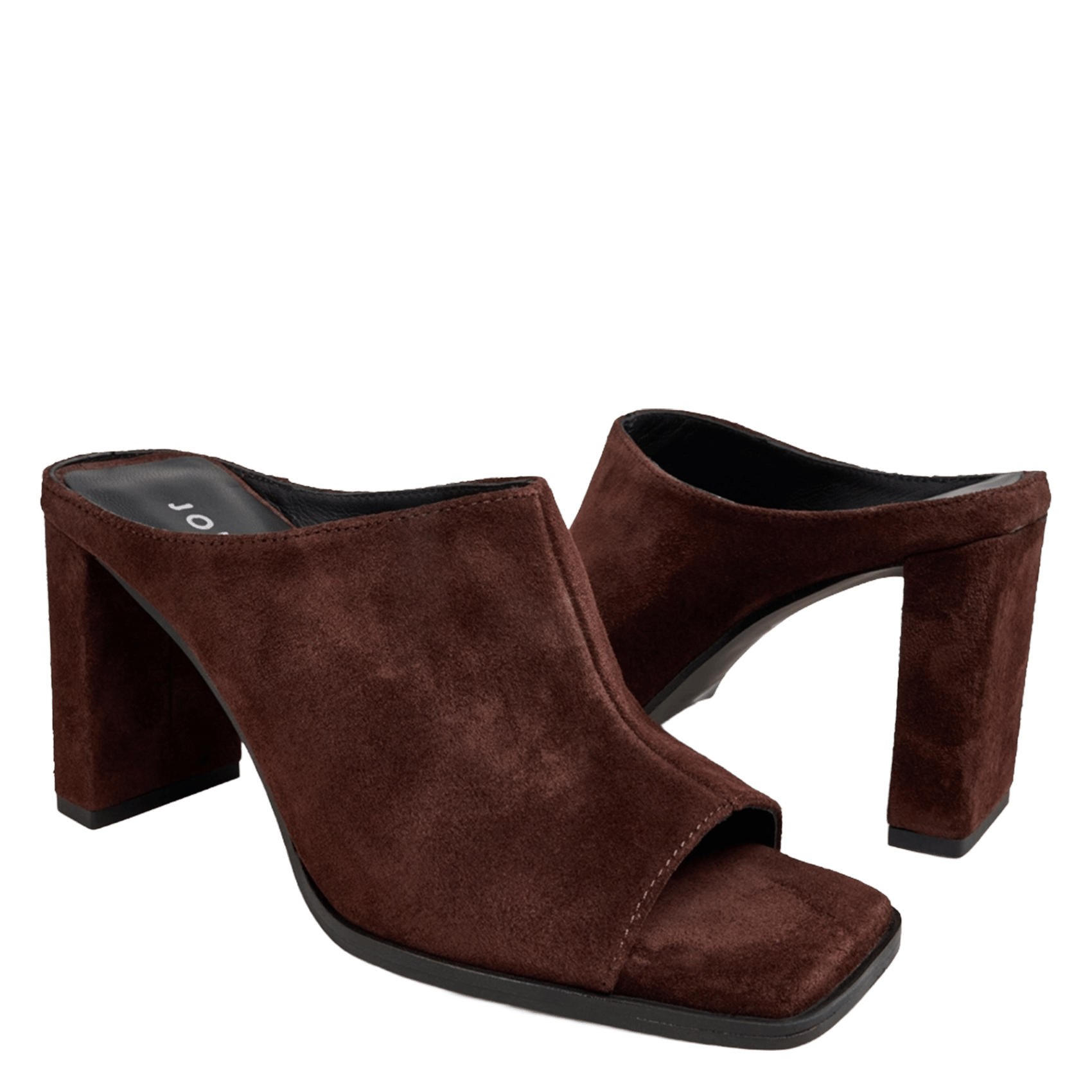 Mules hautes en cuir blair JONAK Marron