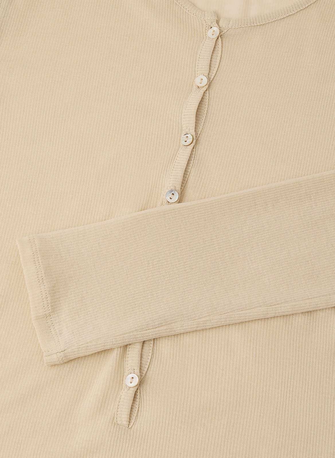 T-shirt droit col rond en coton bio isabella SOEUR Beige