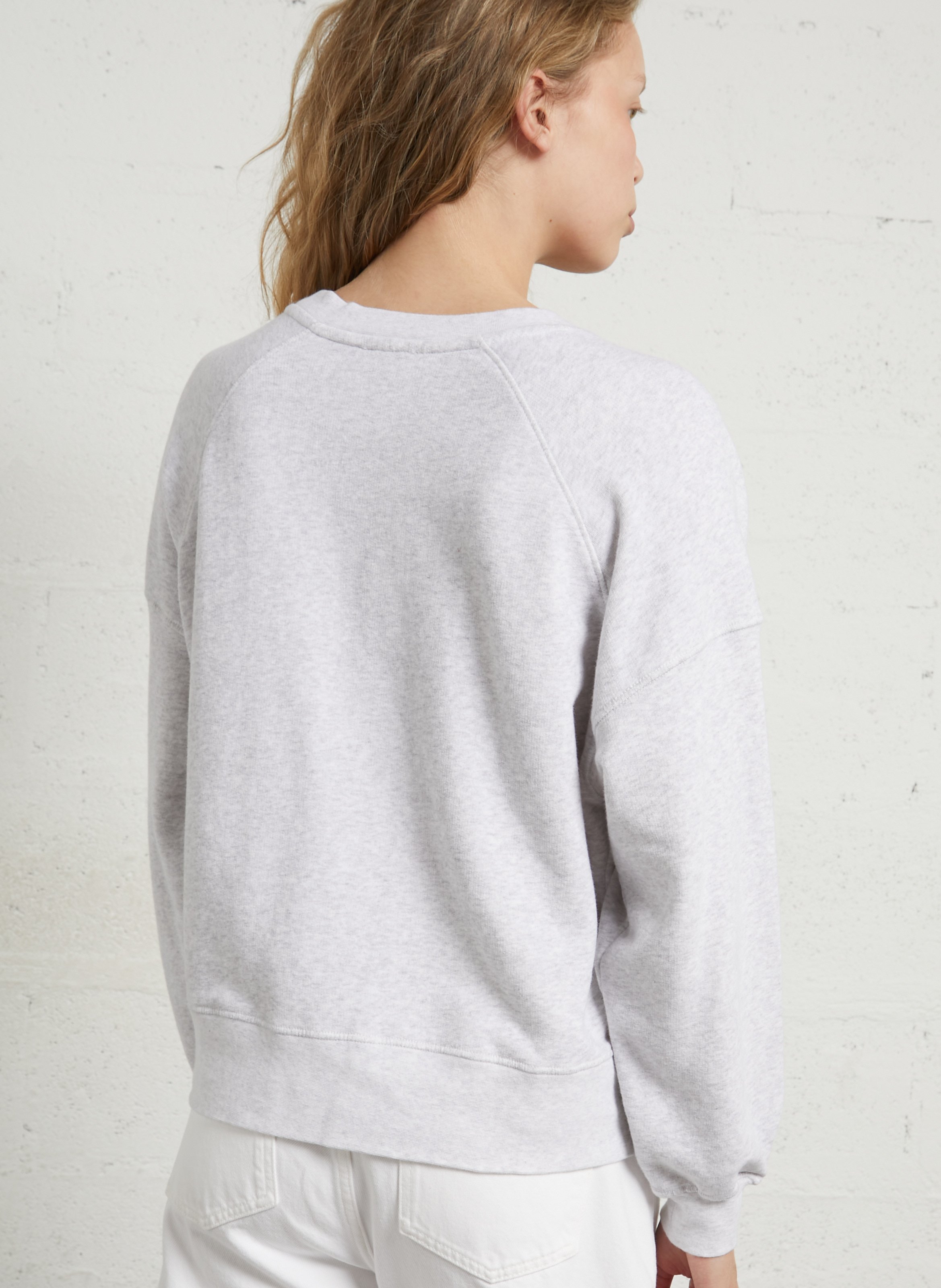 Sweat oversize col rond en coton mélangé atubay AMERICAN VINTAGE Gris