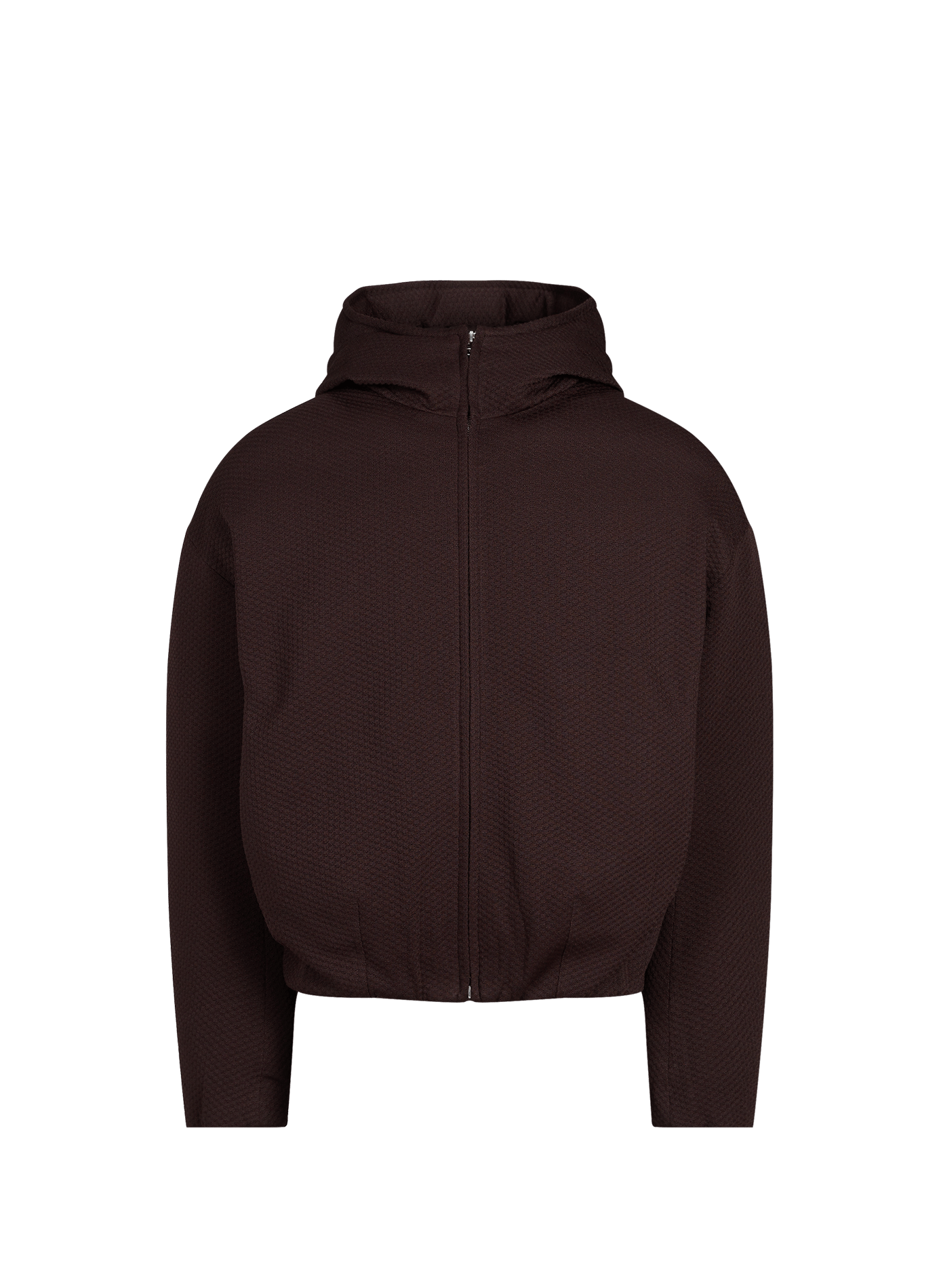 Puffer Bud Jacquard Hooded Jacket OMAR AFRIDI Red