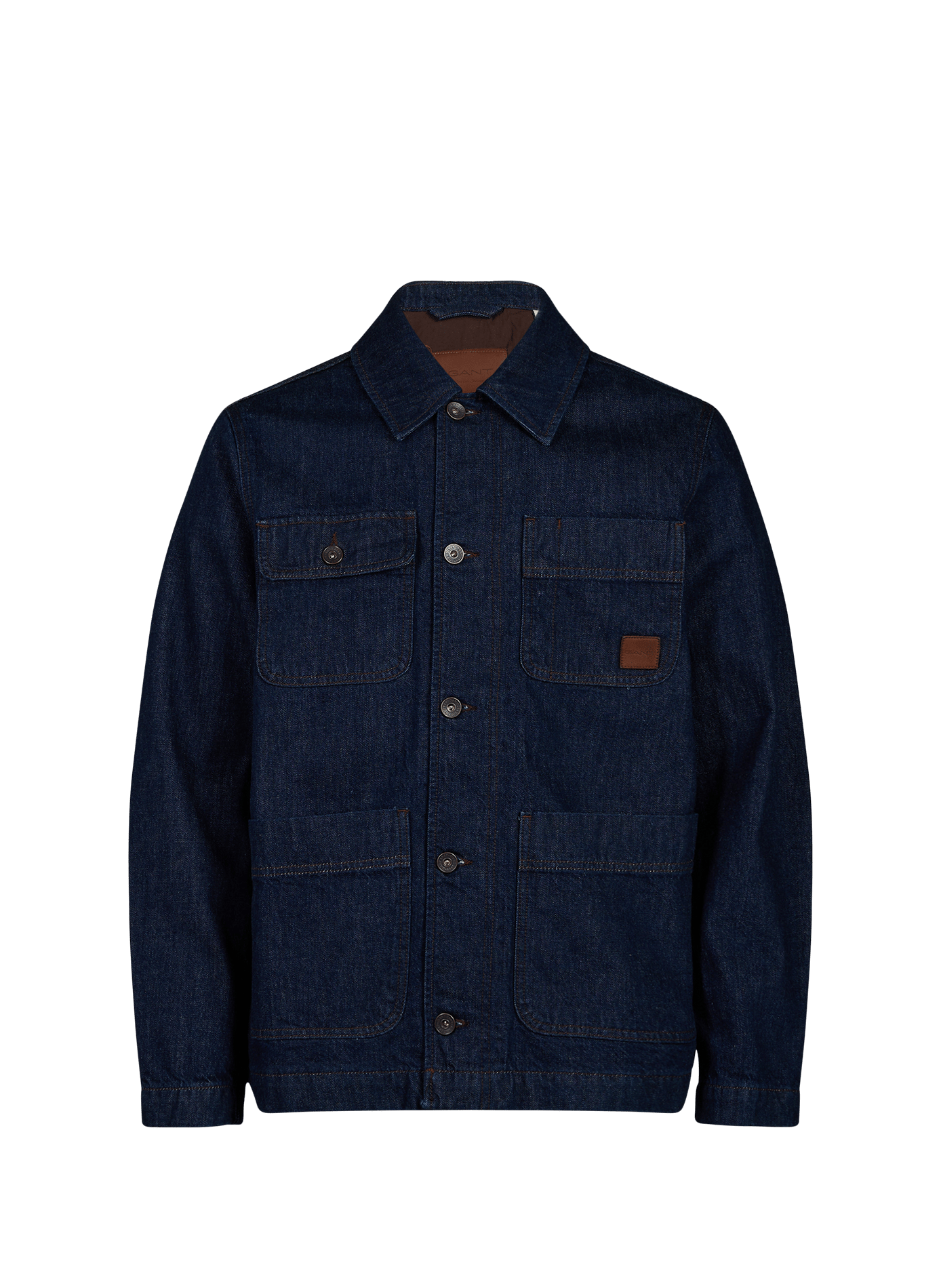 Regular fit denim jacket in cotton GANT Blue