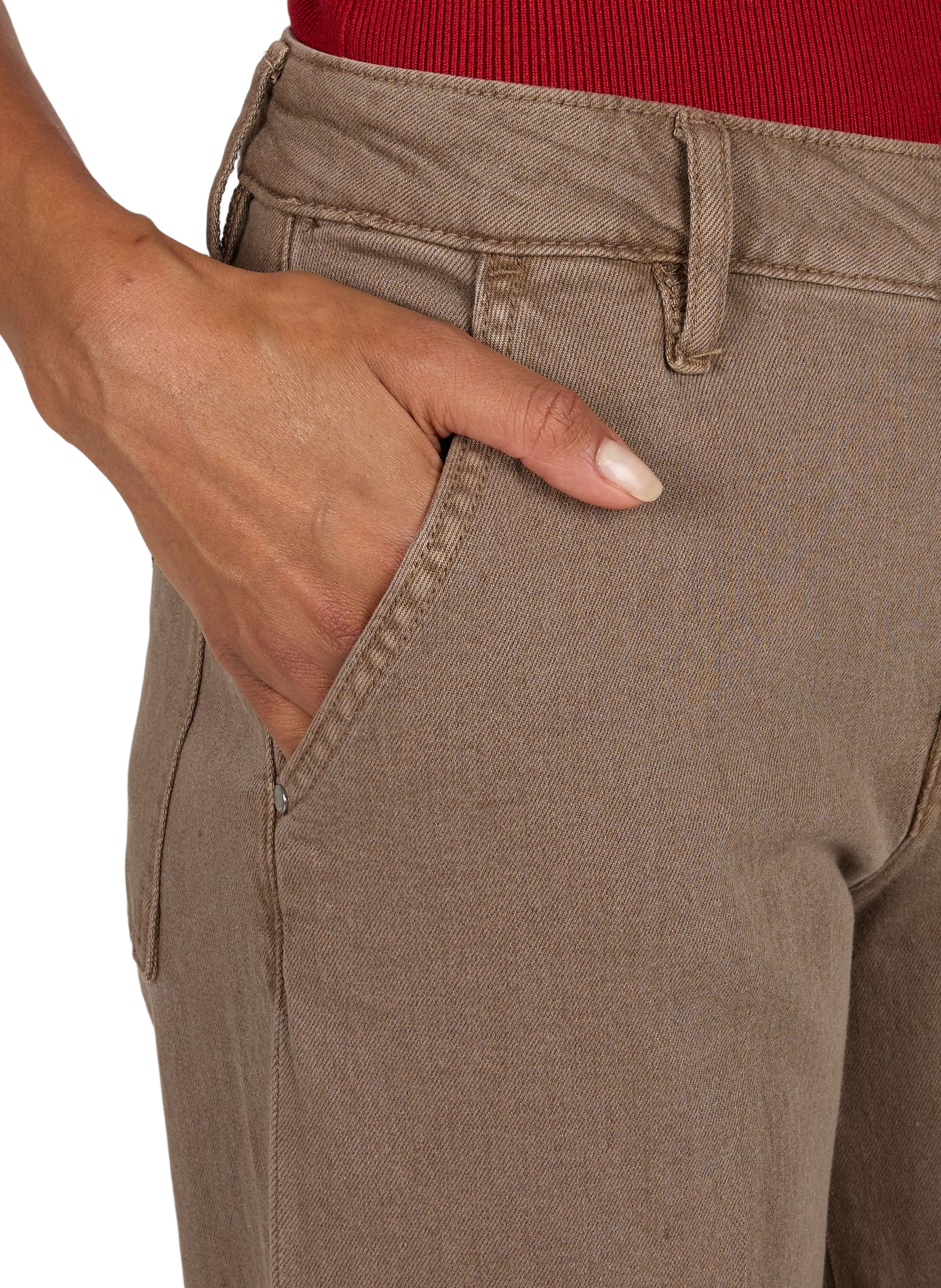 Wide leg straight jeans GUESS Brown