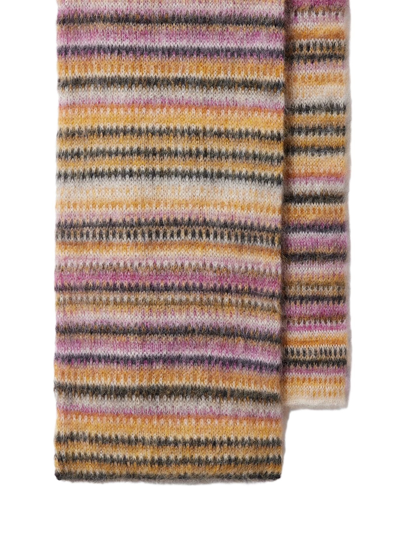 Écharpe Mouna en mohair et laine mélangés ISABEL MARANT Jaune