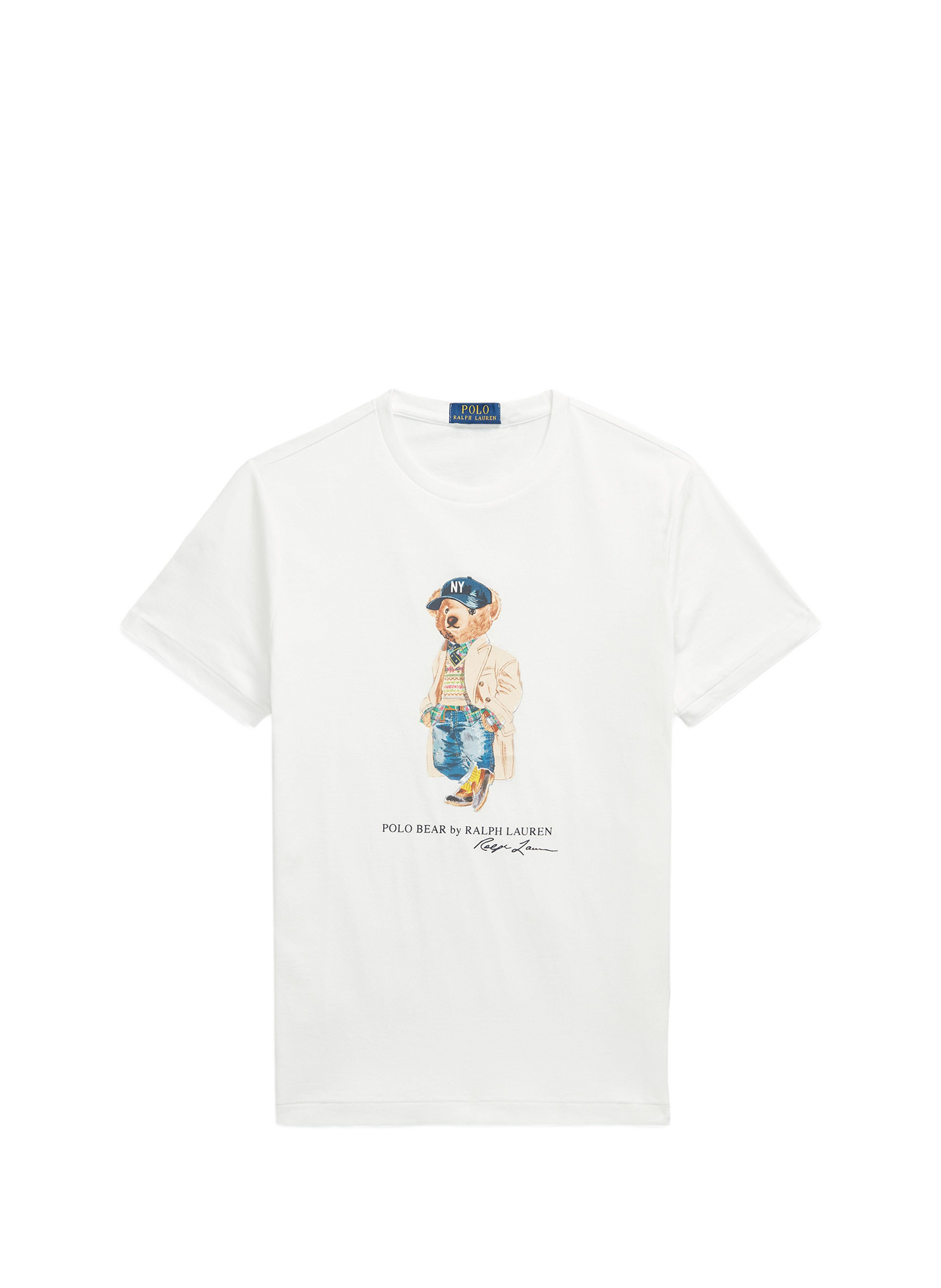 T-shirt droit imprimé en coton POLO RALPH LAUREN Blanc