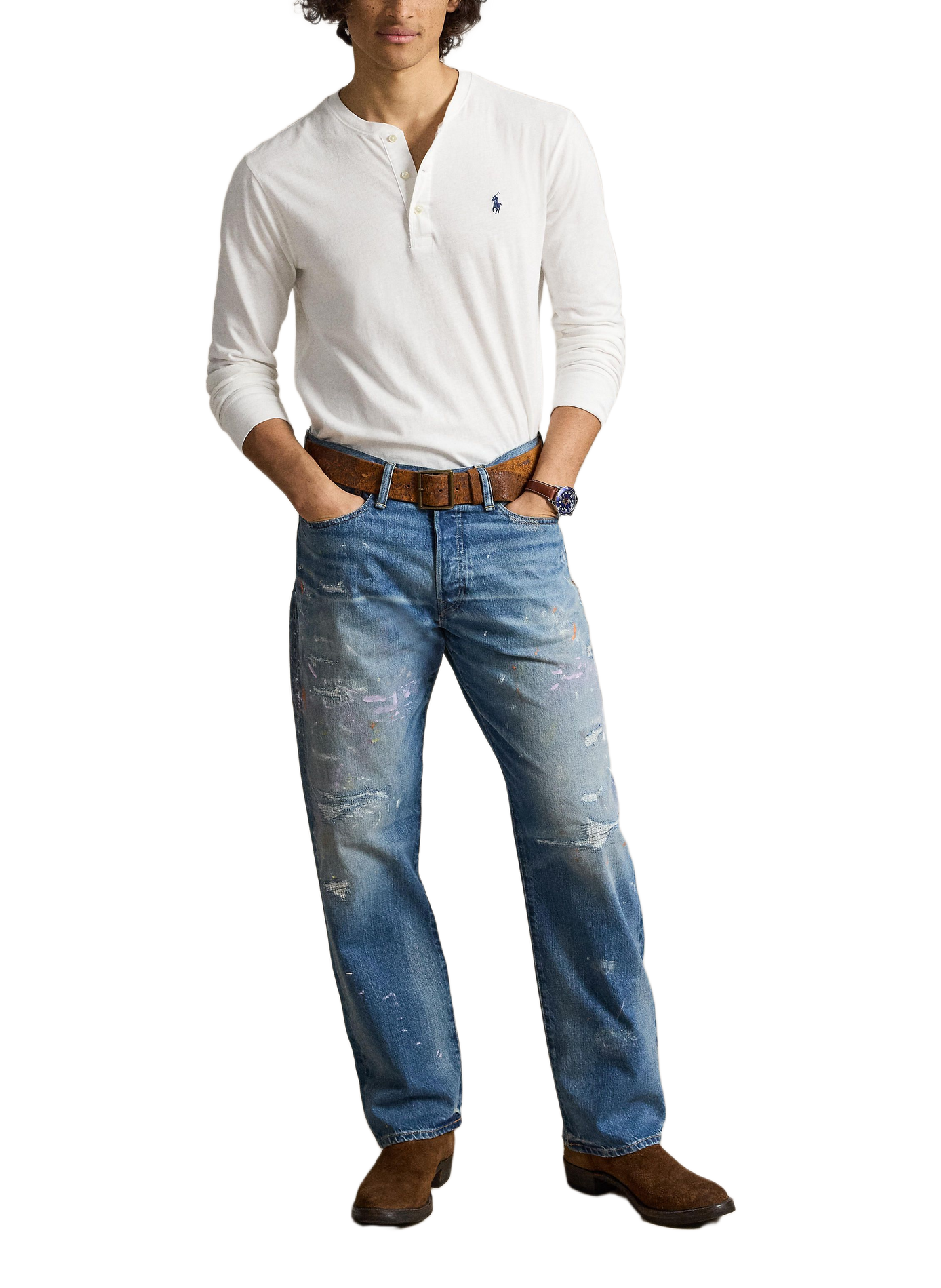Round-neck cotton T-shirt POLO RALPH LAUREN White