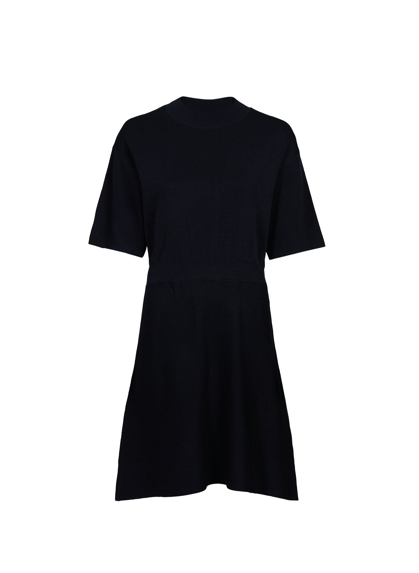 Kurzes ausgestelltes Strickkleid SAMSOE SAMSOE Schwarz