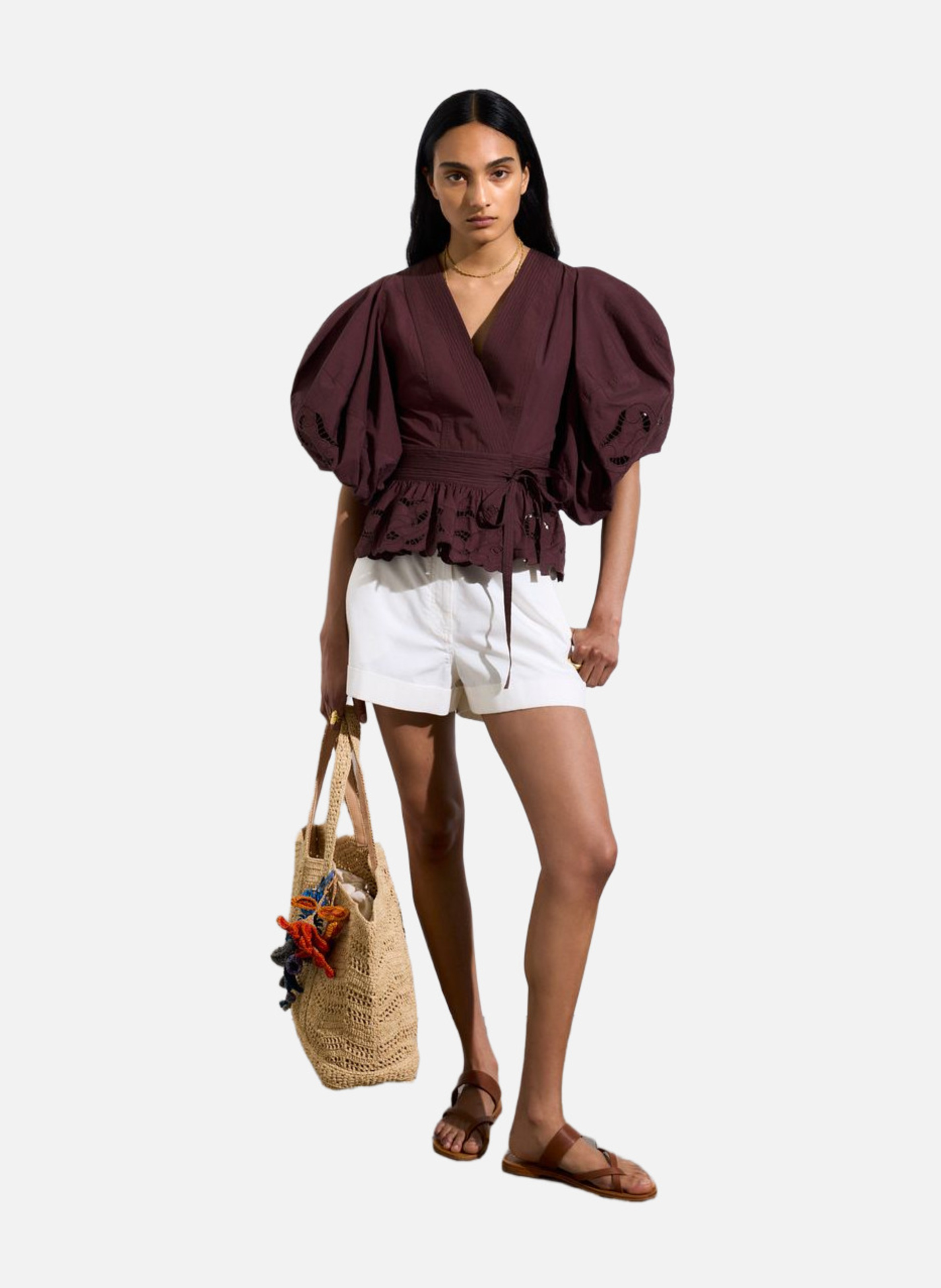Blouse gunner VANESSA BRUNO Marron