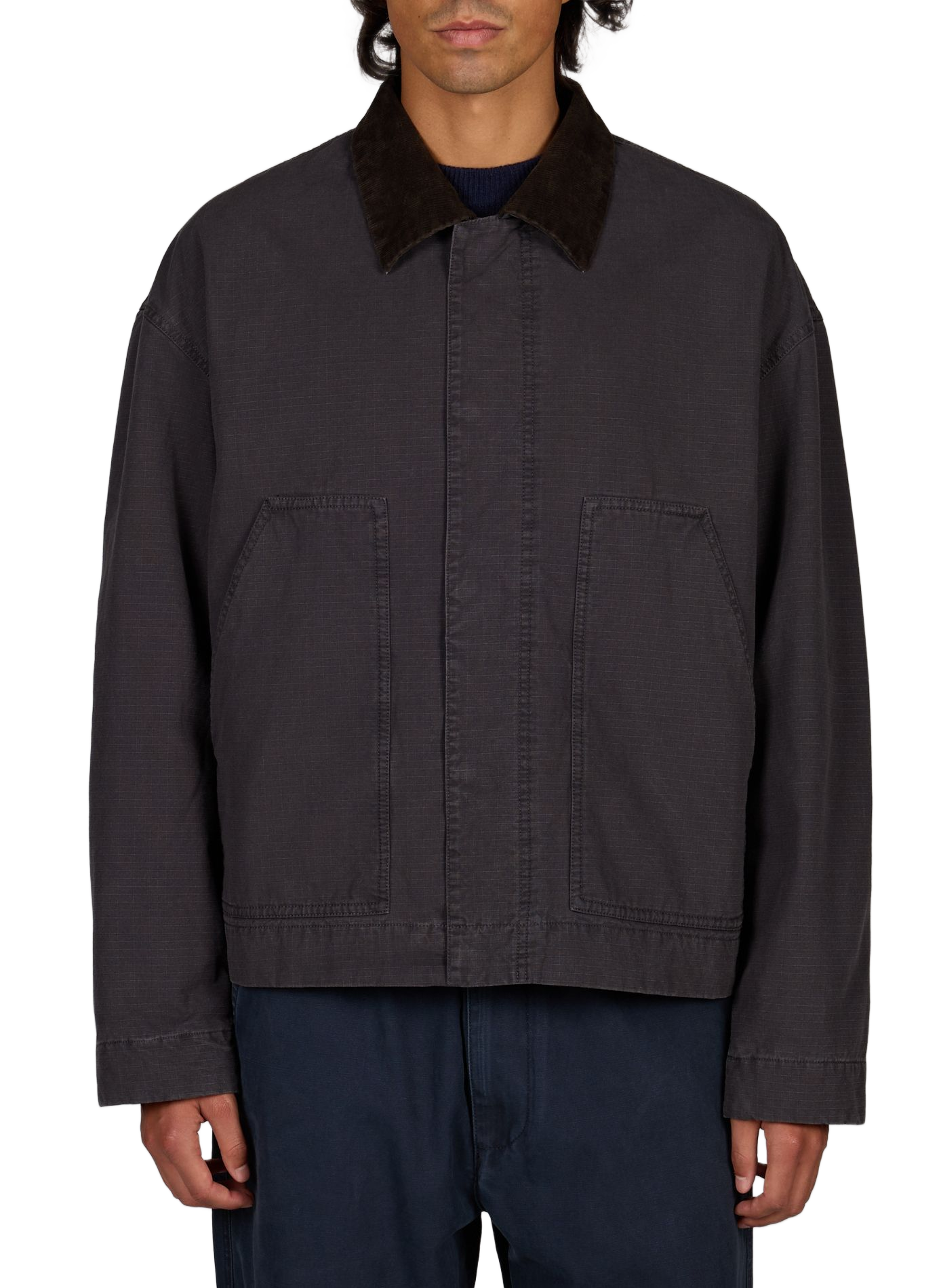 Jacket with classic cotton collar BELLEROSE Black