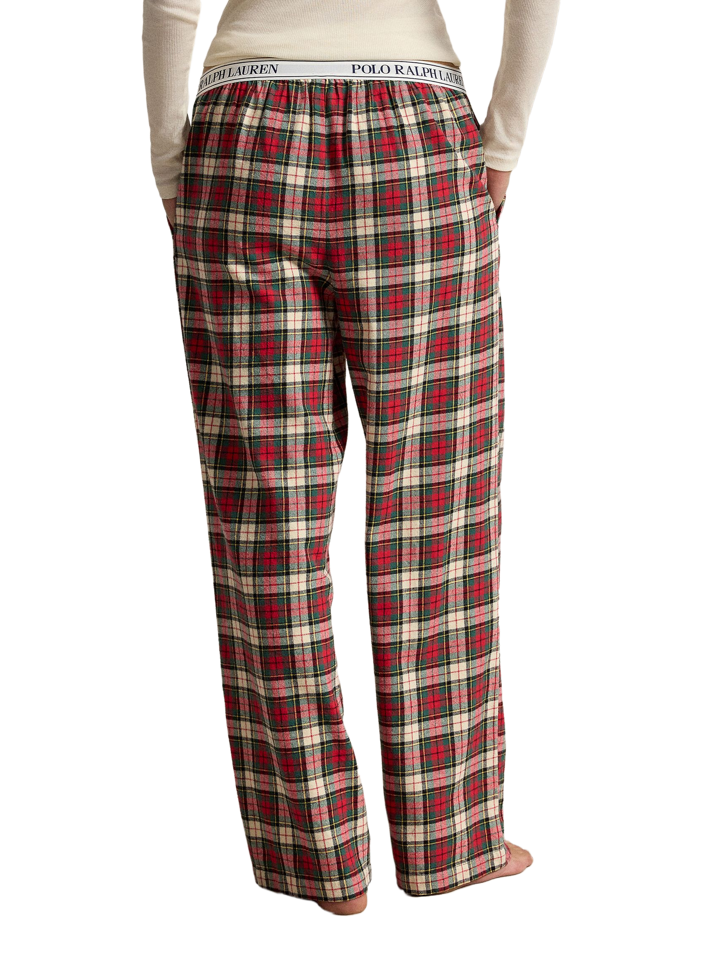 Pantalon de pyjama à carreaux en coton POLO RALPH LAUREN Rouge