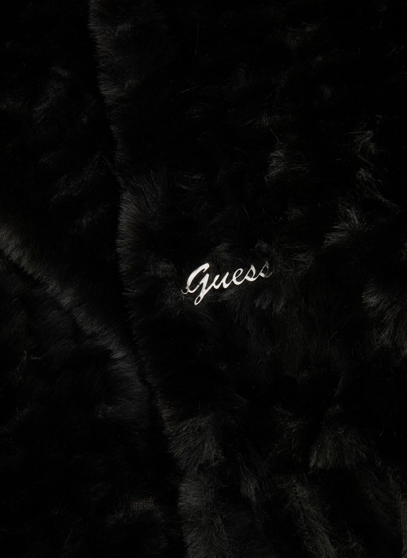 Echarpe en fourure GUESS Schwarz