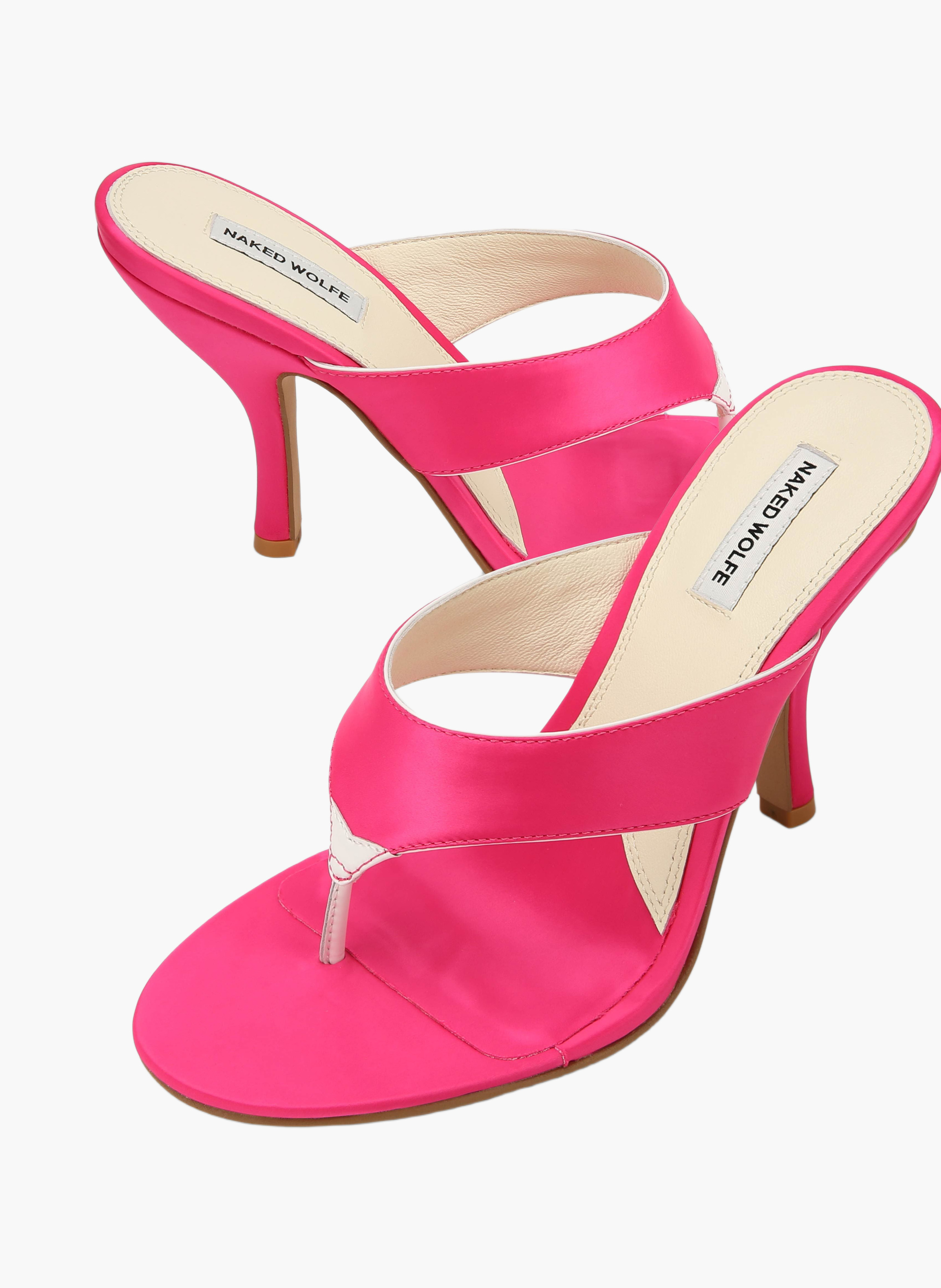 Chaussures à talons martine en satin | Rose NAKED WOLFE Femme