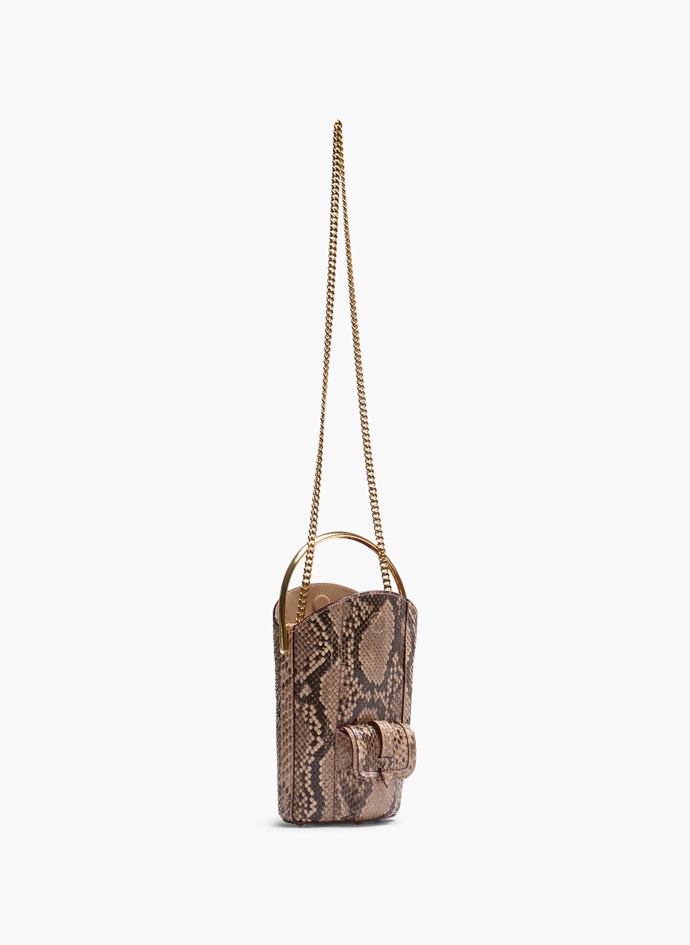 Mini sac seau premier flirt de lancel en python LANCEL Beige